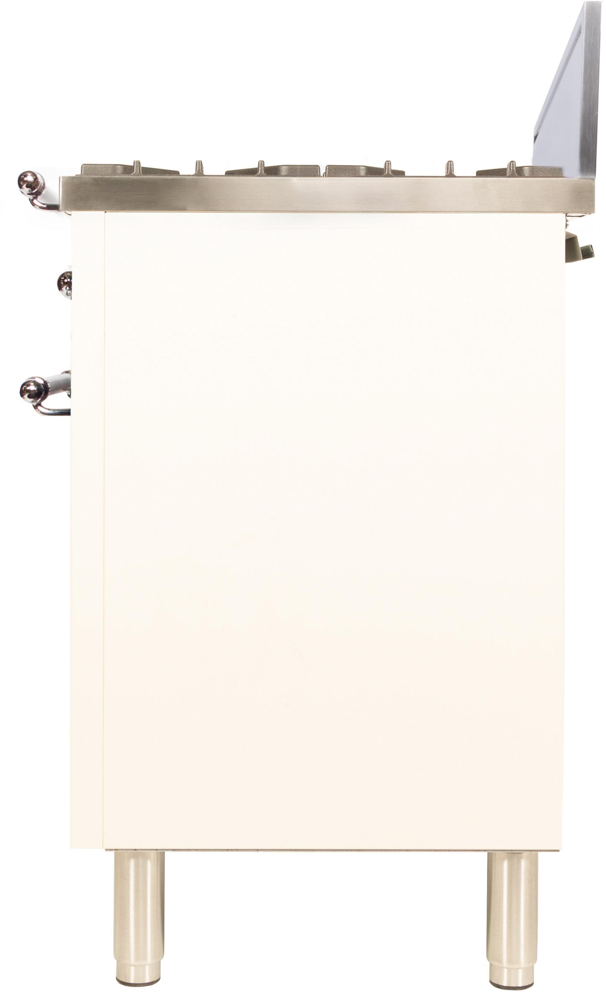 Ilve UPN76DVGGAXLP Liquid Propane In Antique White W/ Chrome Trim