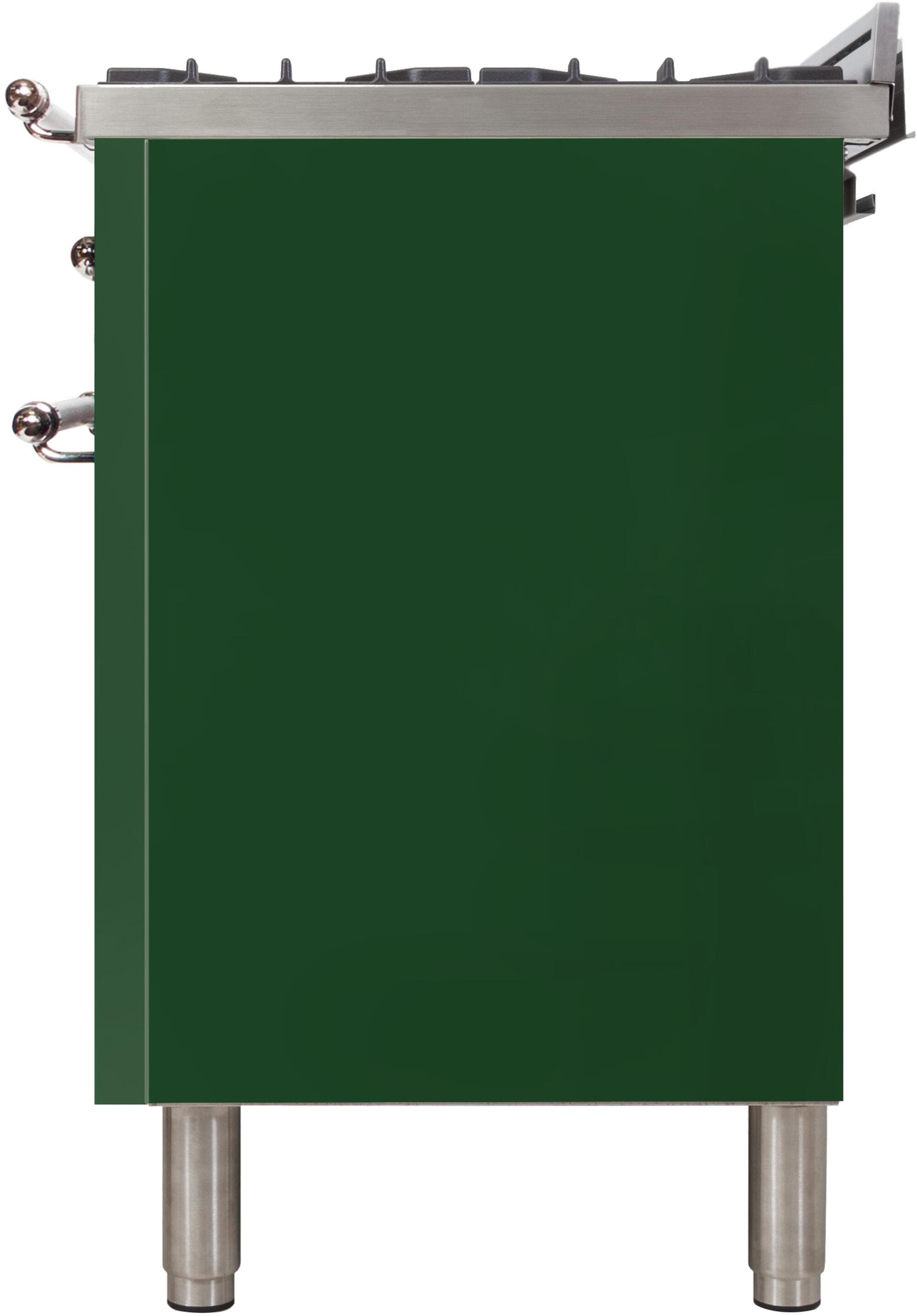Ilve UPN76DMPVSXLP Liquid Propane In Emerald Green W/ Chrome Trim
