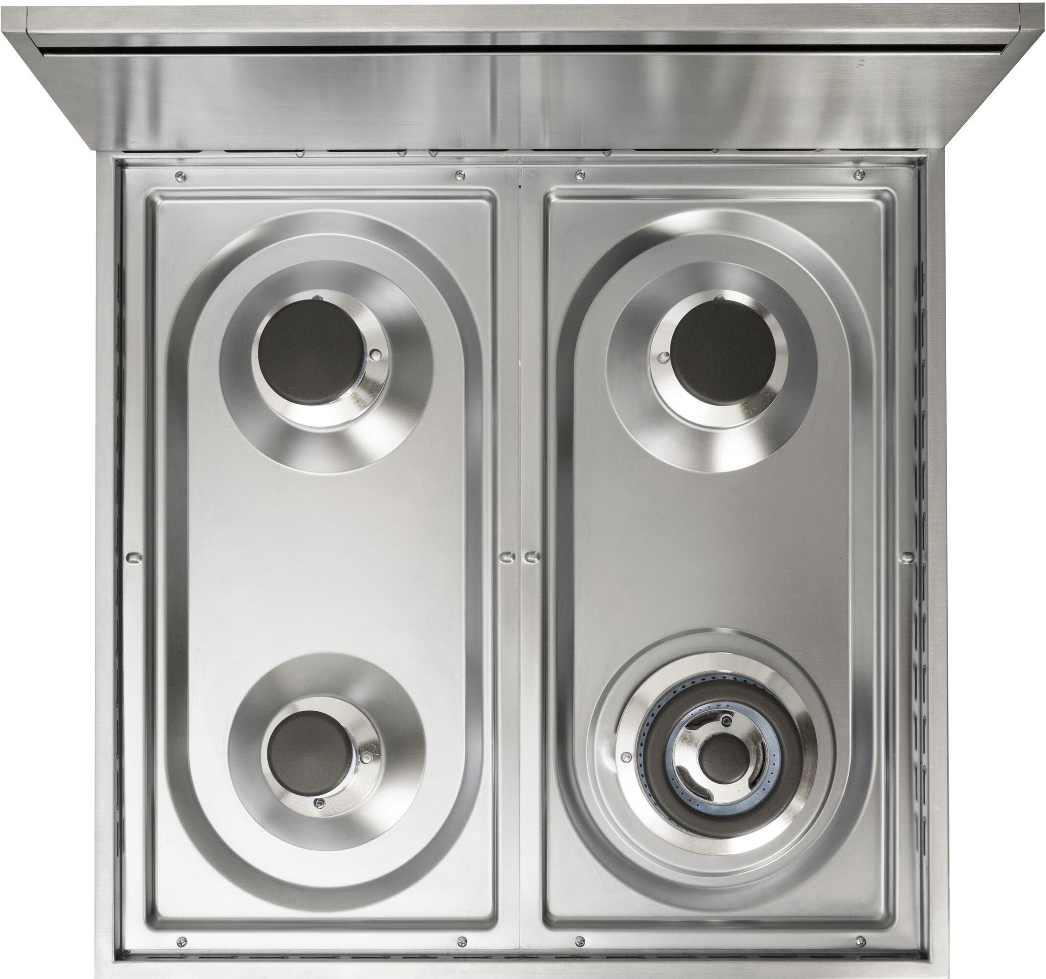 Ilve UPN60DVGGMXLP Liquid Propane In Matte Graphite W/ Chrome Trim