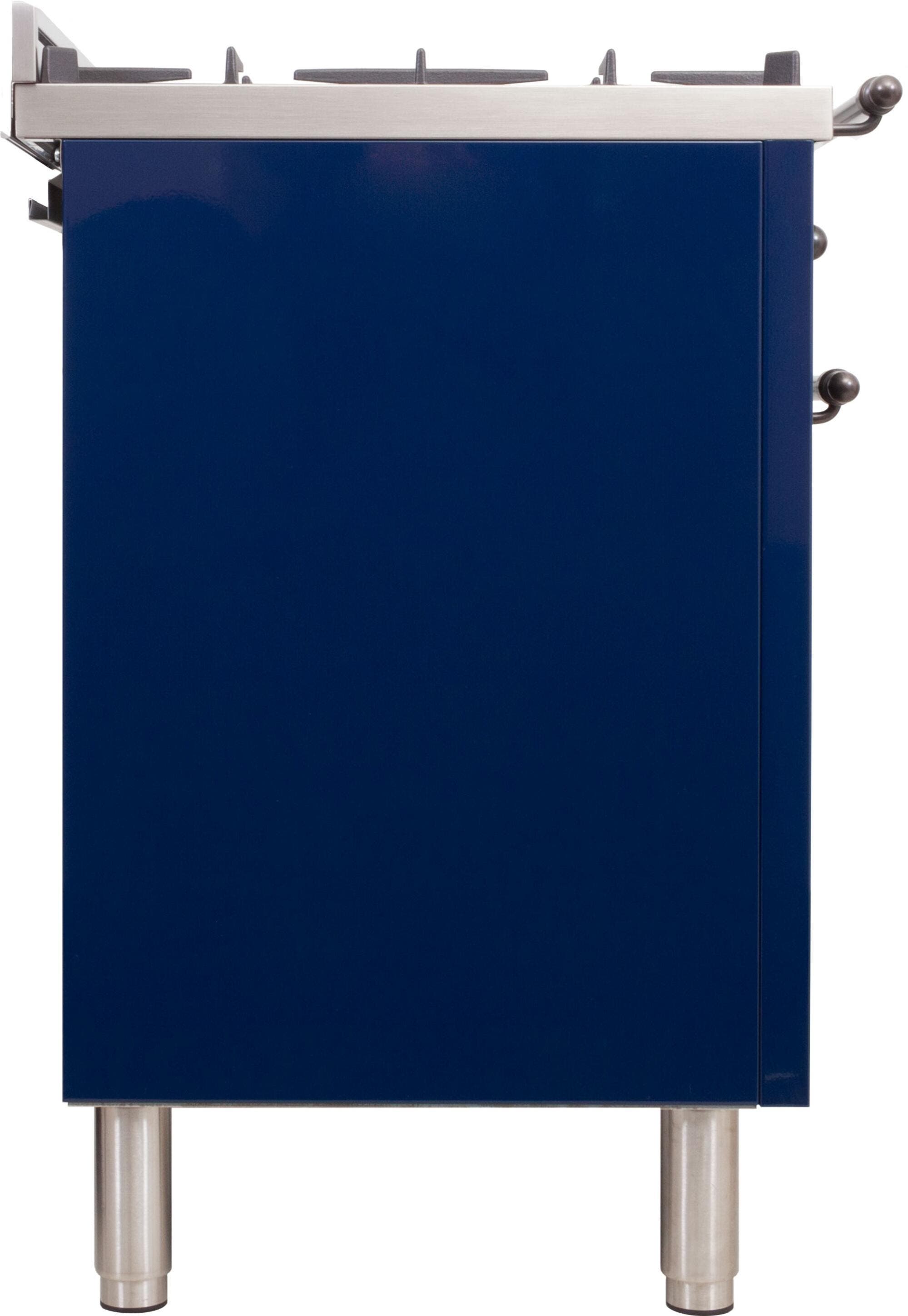 Ilve UPN76DMPBLYLP Liquid Propane In Midnight Blue W/ Bronze Trim
