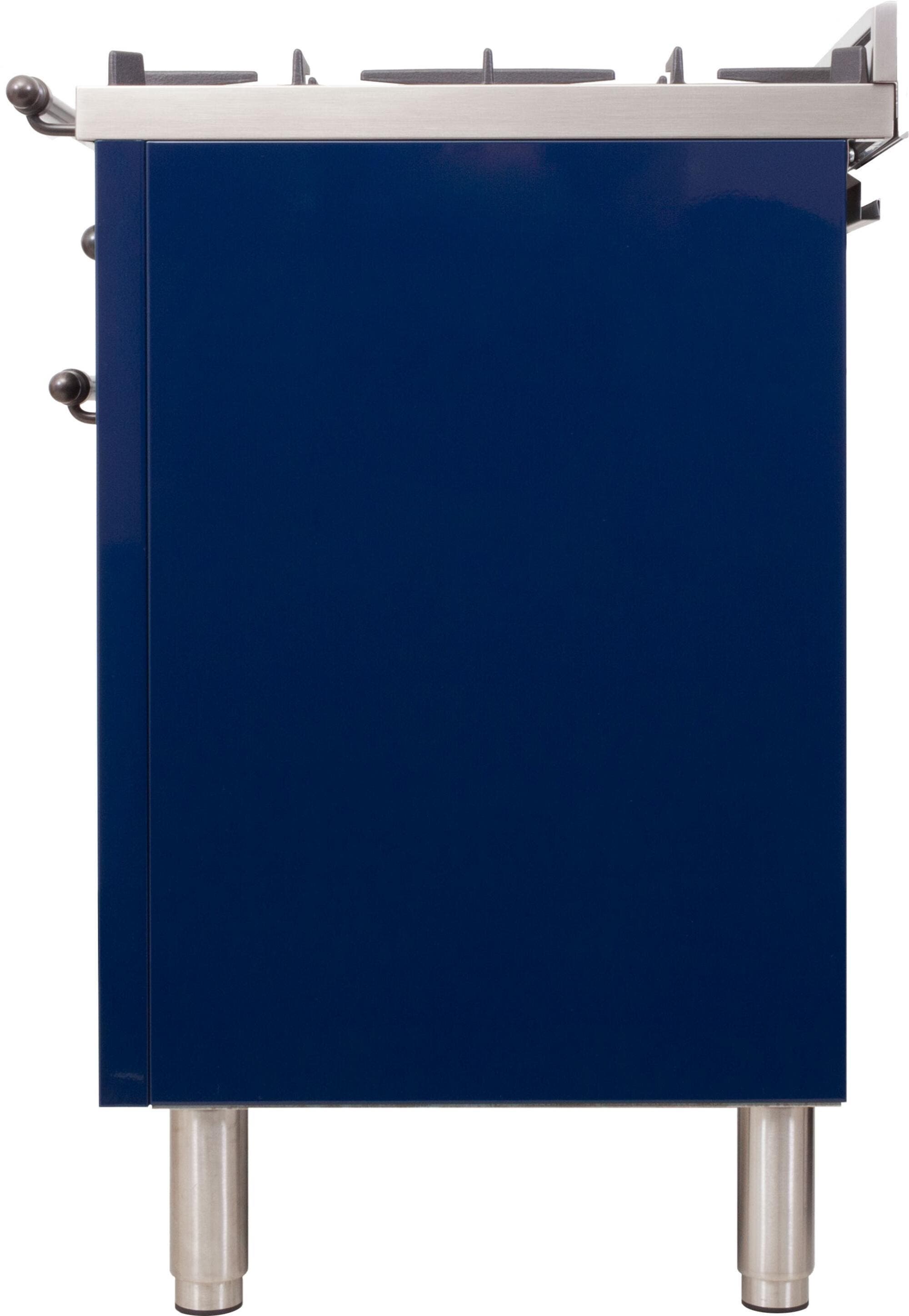 Ilve UPN76DMPBLYLP Liquid Propane In Midnight Blue W/ Bronze Trim