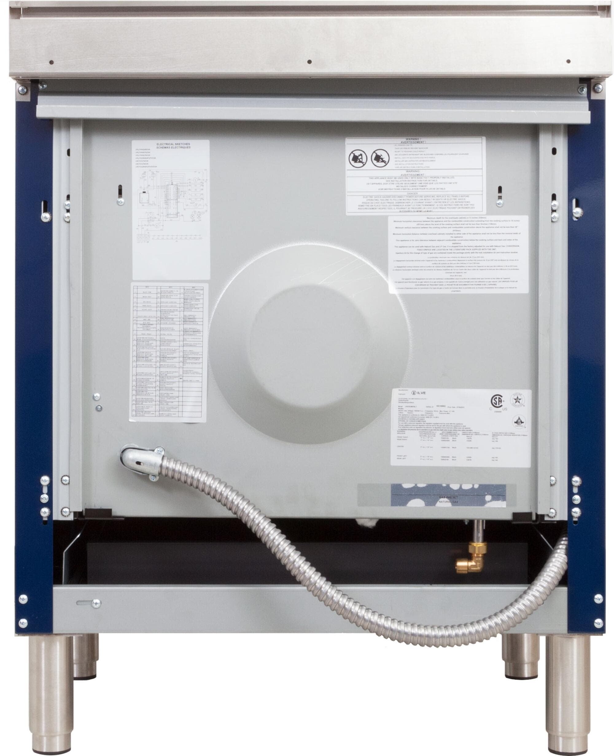 Ilve UPN76DMPBLYLP Liquid Propane In Midnight Blue W/ Bronze Trim