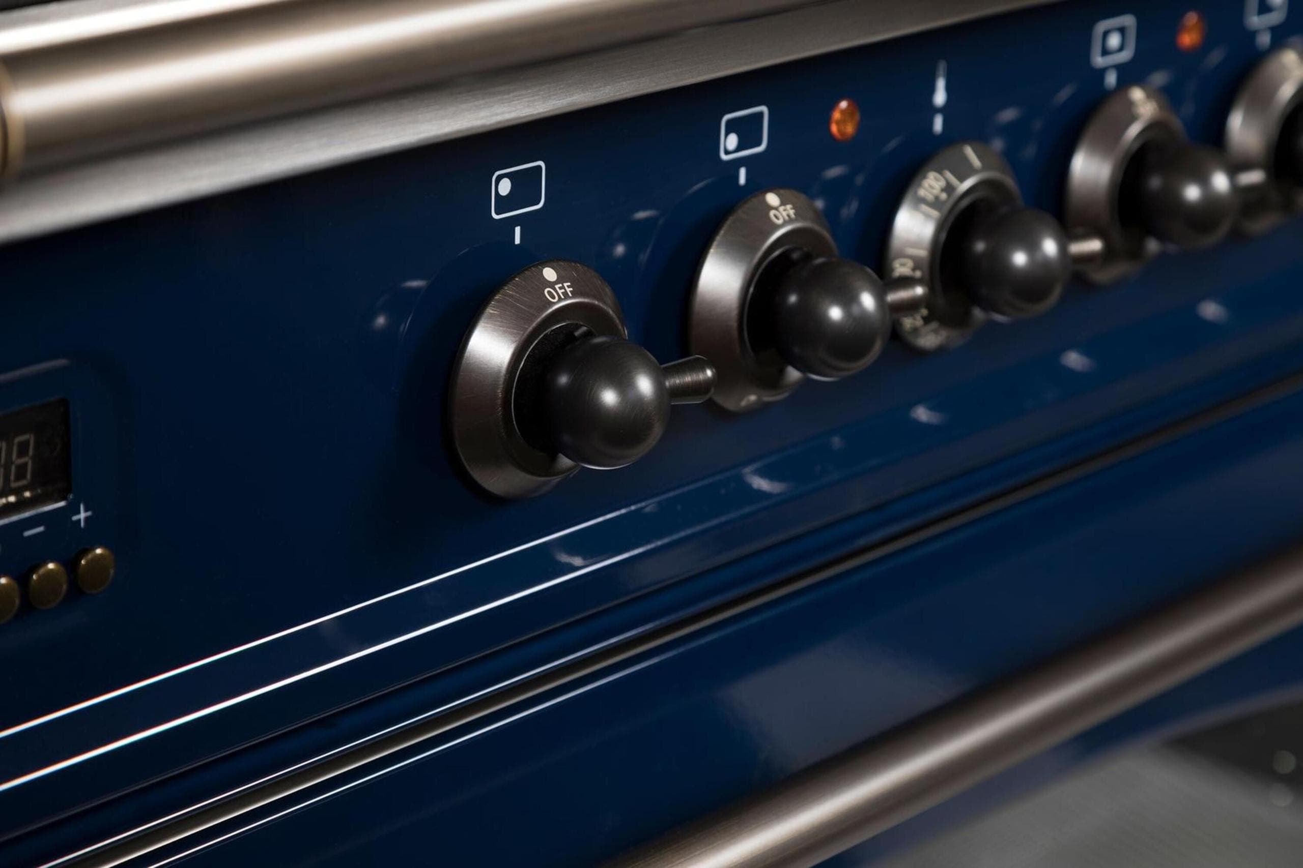 Ilve UPN76DMPBLYLP Liquid Propane In Midnight Blue W/ Bronze Trim