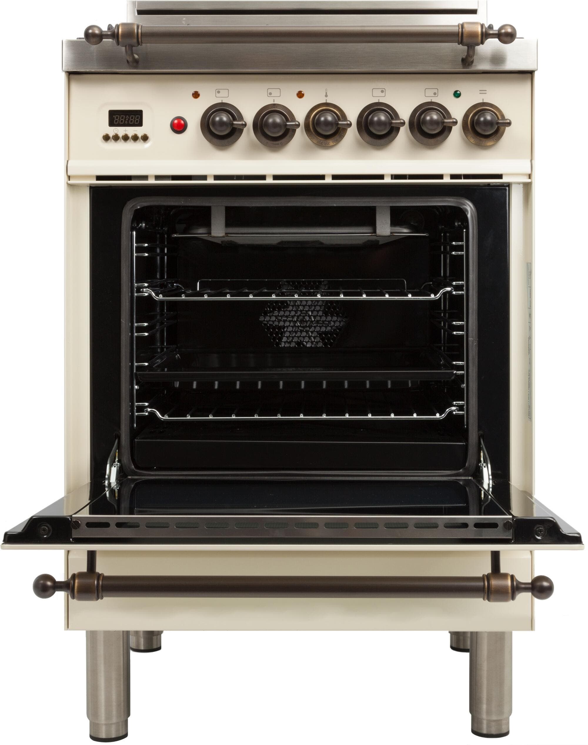 Ilve UPN60DVGGAYLP Liquid Propane In Antique White W/ Bronze Trim