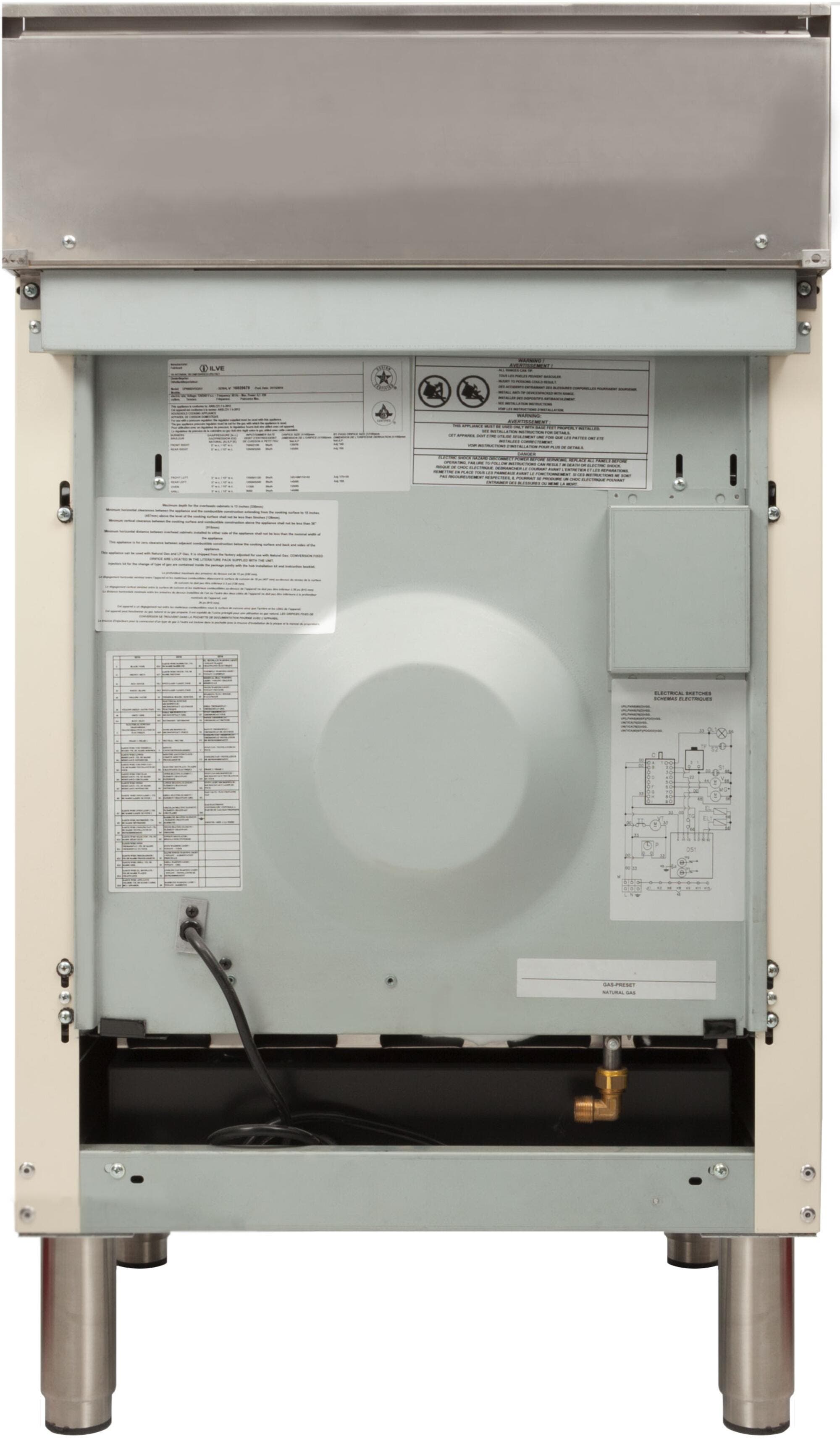 Ilve UPN60DVGGAYLP Liquid Propane In Antique White W/ Bronze Trim