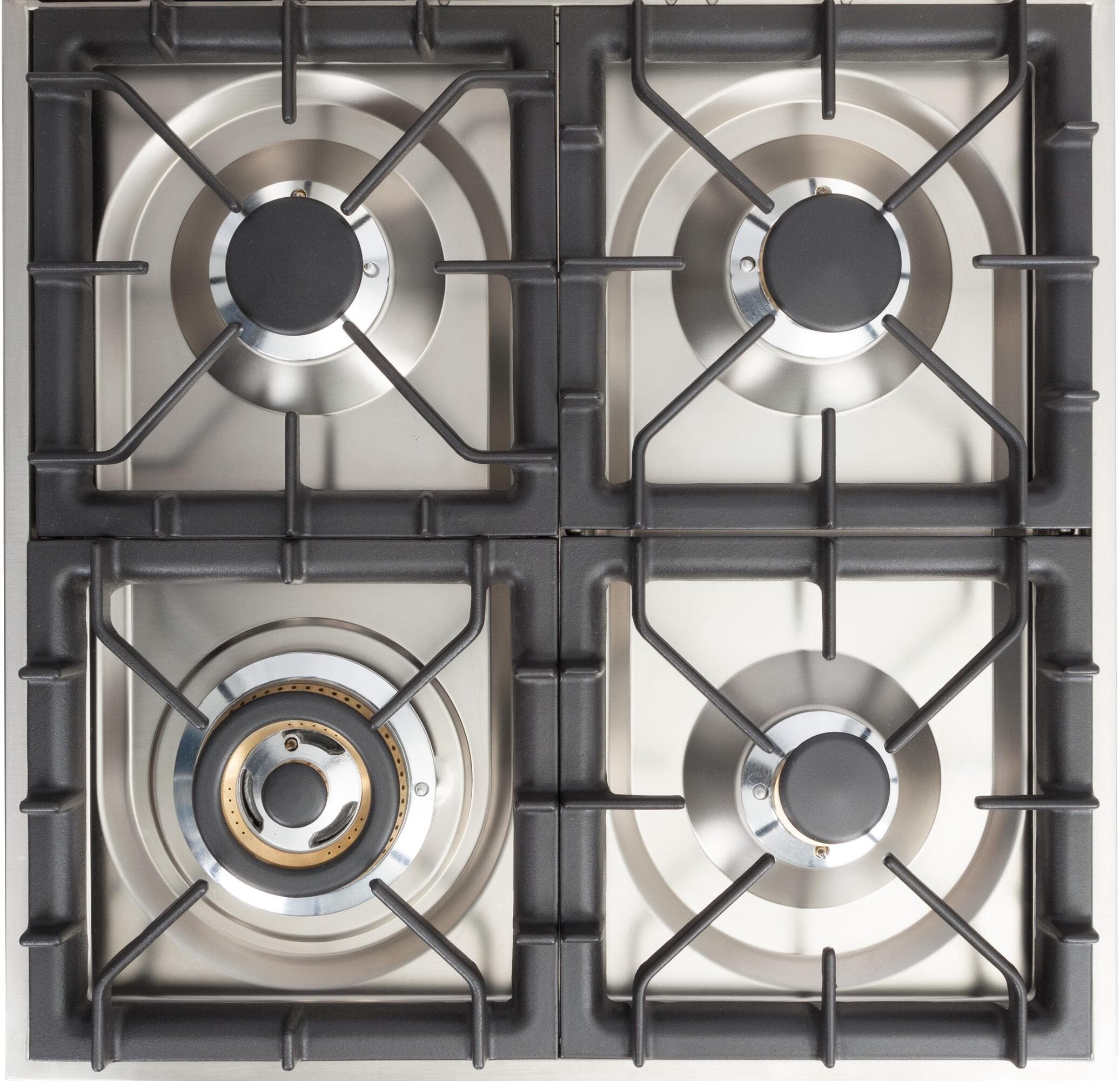 Ilve UPN60DMPMLP Liquid Propane In Matte Graphite W/ Brass Trim