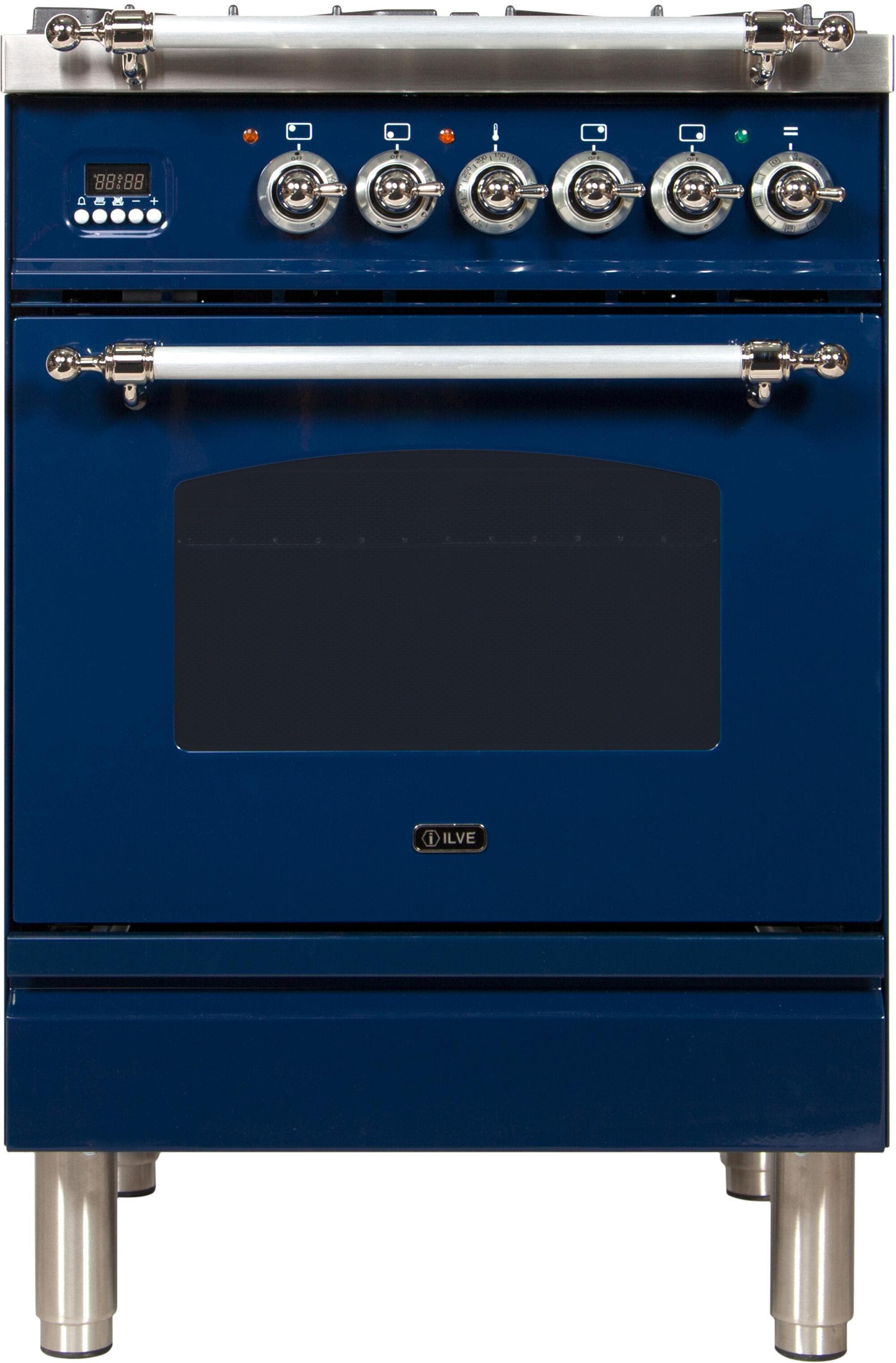Ilve UPN60DMPBLXLP Liquid Propane In Midnight Blue W/ Chrome Trim