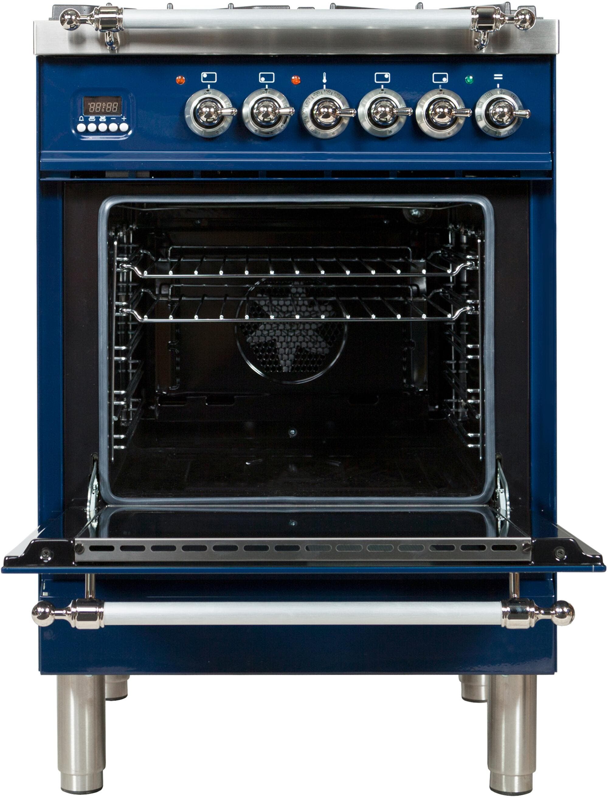 Ilve UPN60DMPBLXLP Liquid Propane In Midnight Blue W/ Chrome Trim