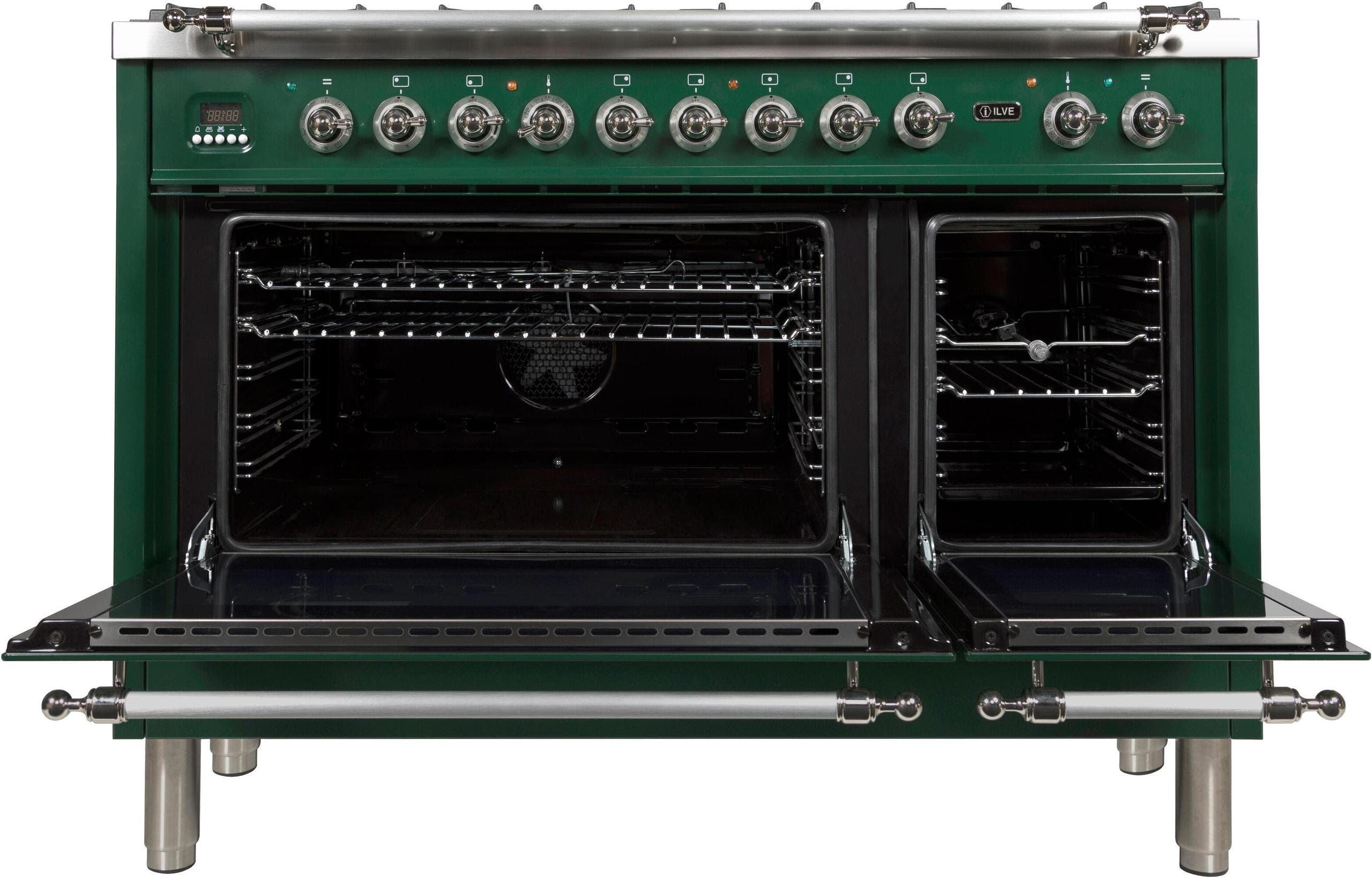 Ilve UPN120FDMPVSXLP Liquid Propane In Emerald Green W/ Chrome Trim