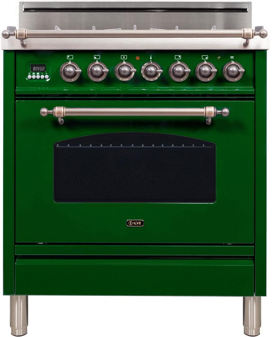Ilve UPN76DVGGVSY Emerald Green, Oil Rubbed Bronze Trim