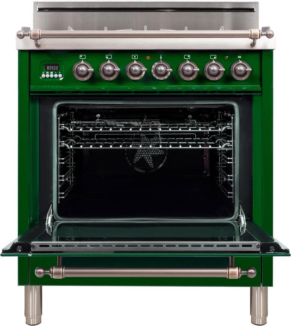 Ilve UPN76DVGGVSY Emerald Green, Oil Rubbed Bronze Trim