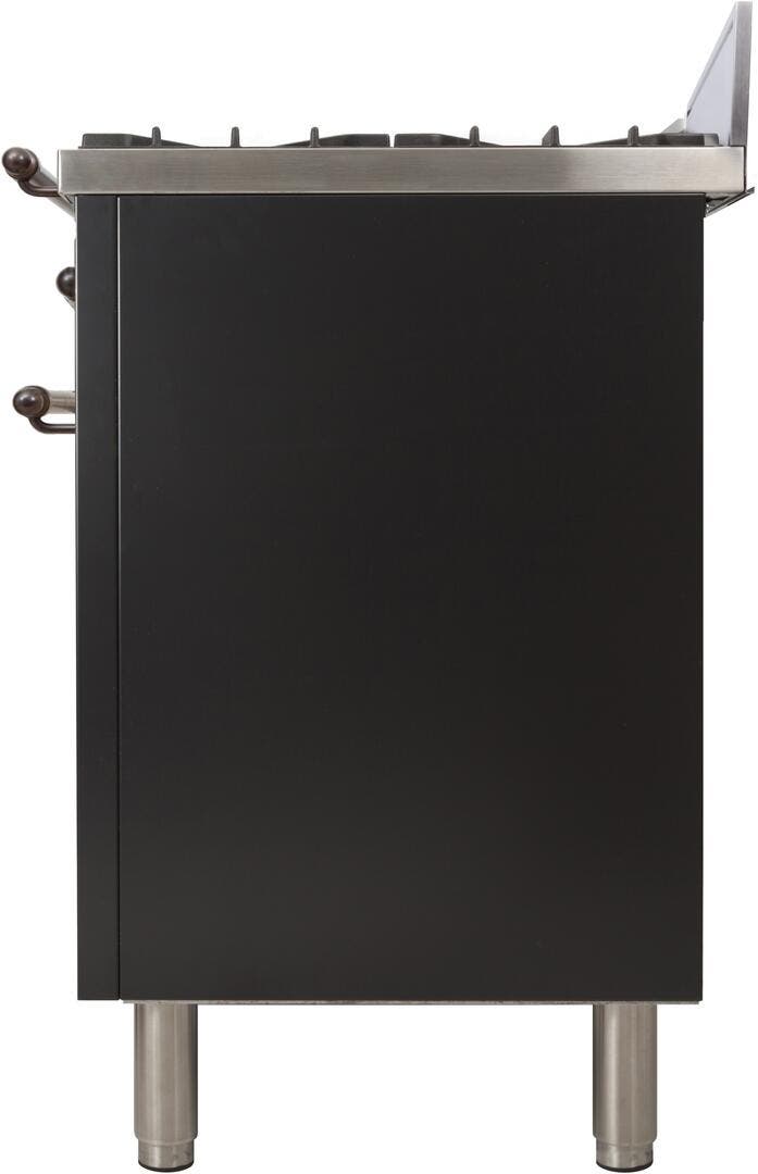 Ilve UPN76DVGGNY Gloss Black, Oil Rubbed Bronze Trim