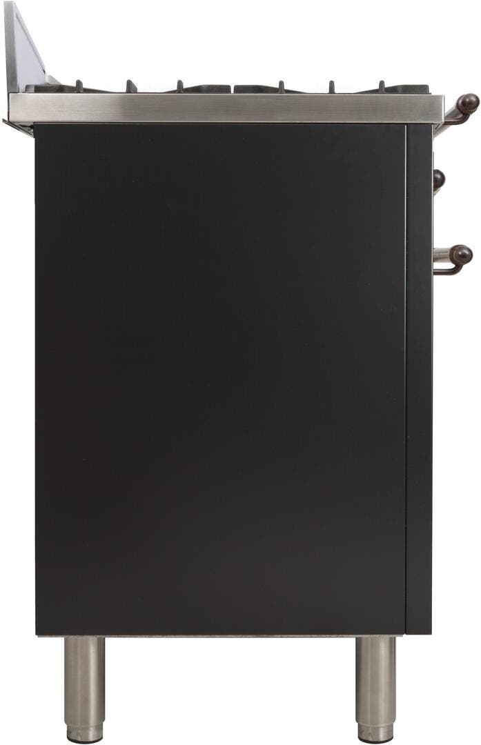 Ilve UPN76DVGGNY Gloss Black, Oil Rubbed Bronze Trim
