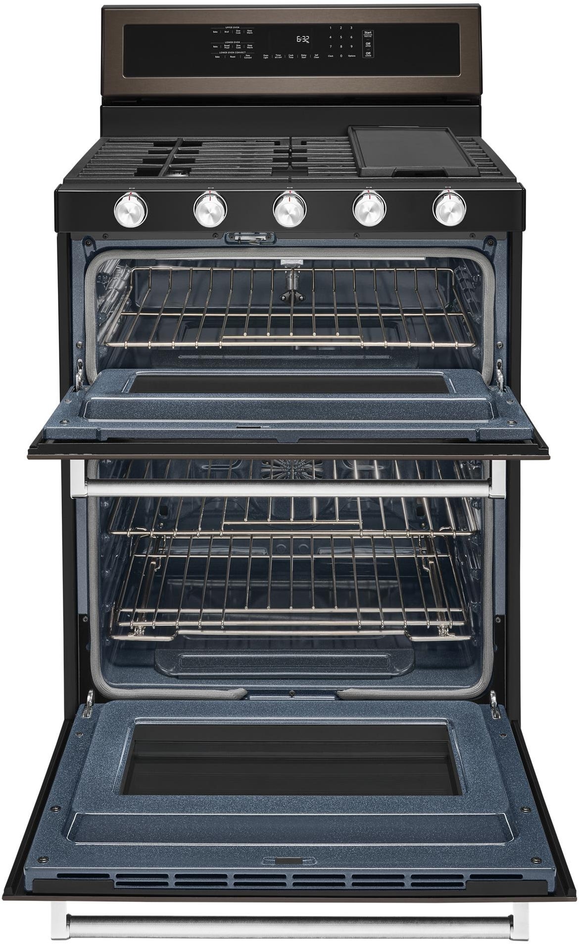 KitchenAid KFGD500EBS 30 Inch Freestanding Double Oven Convection