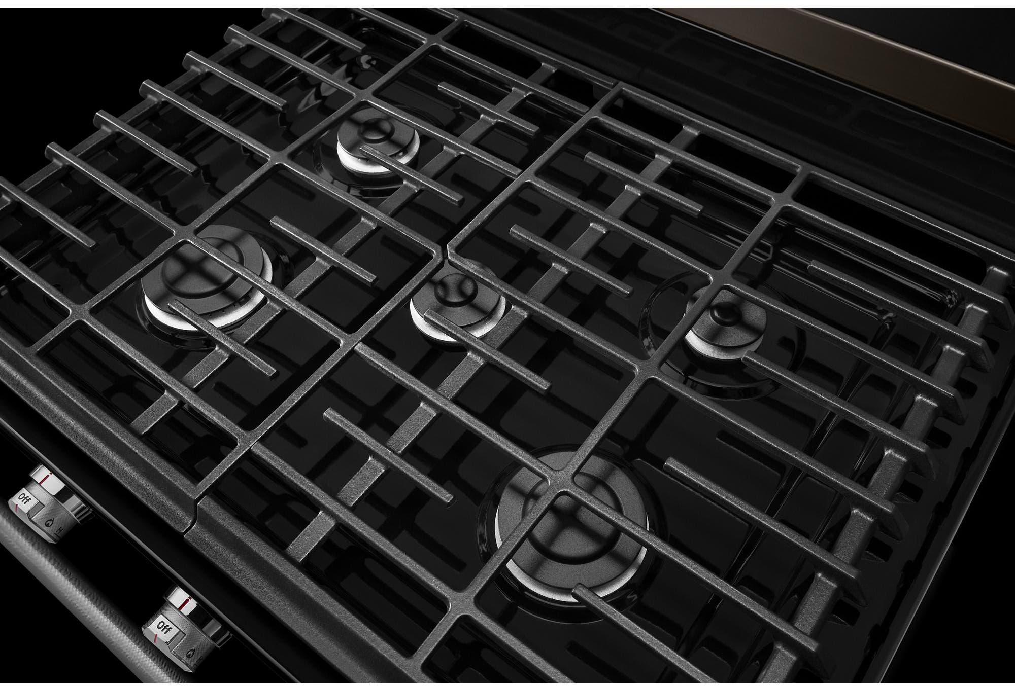 KitchenAid KFGG500EBS Black Stainless Steel, Print Shield