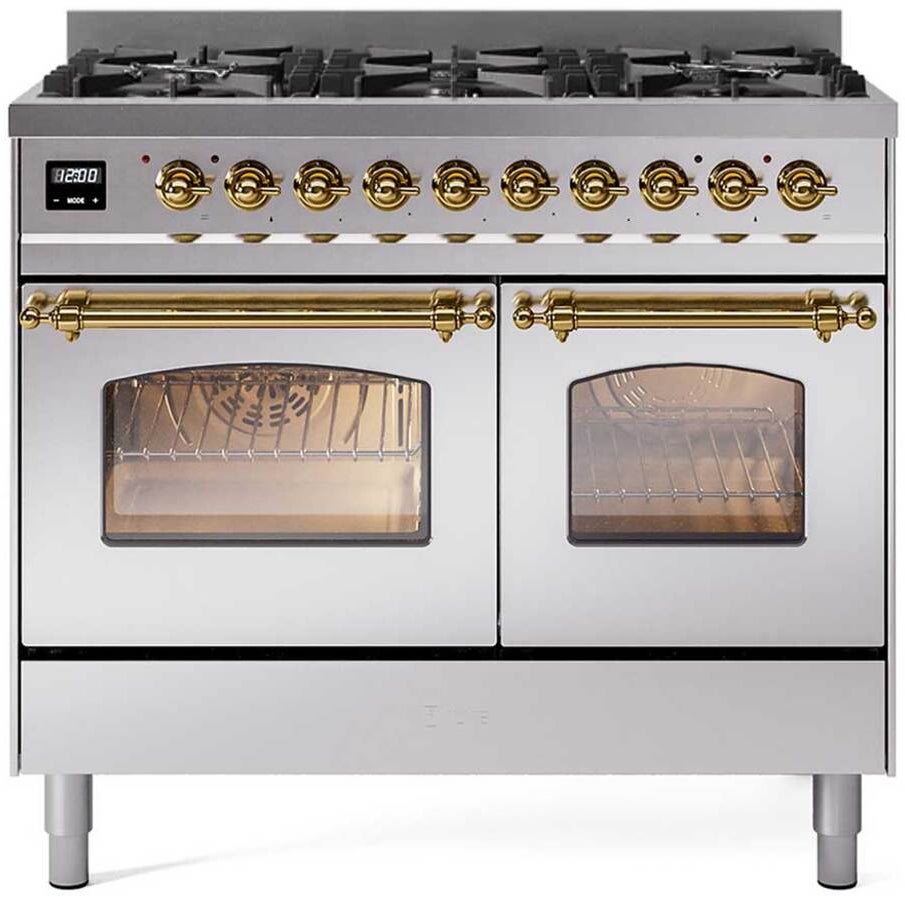 Ilve UPD406NMPSSG Nostalgie II 40 inch Dual Fuel Range | Plesser's