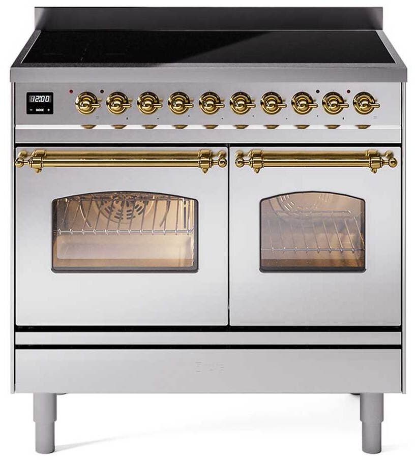 Ilve UPDI366NMPSSG Stainless Steel With Brass Trim, Natural Gas
