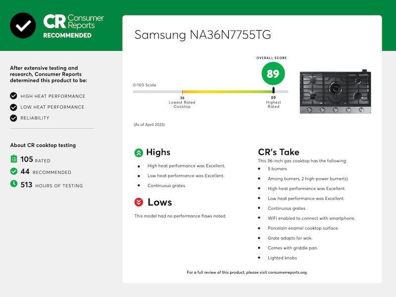 Samsung NA36N7755TS Stainless
