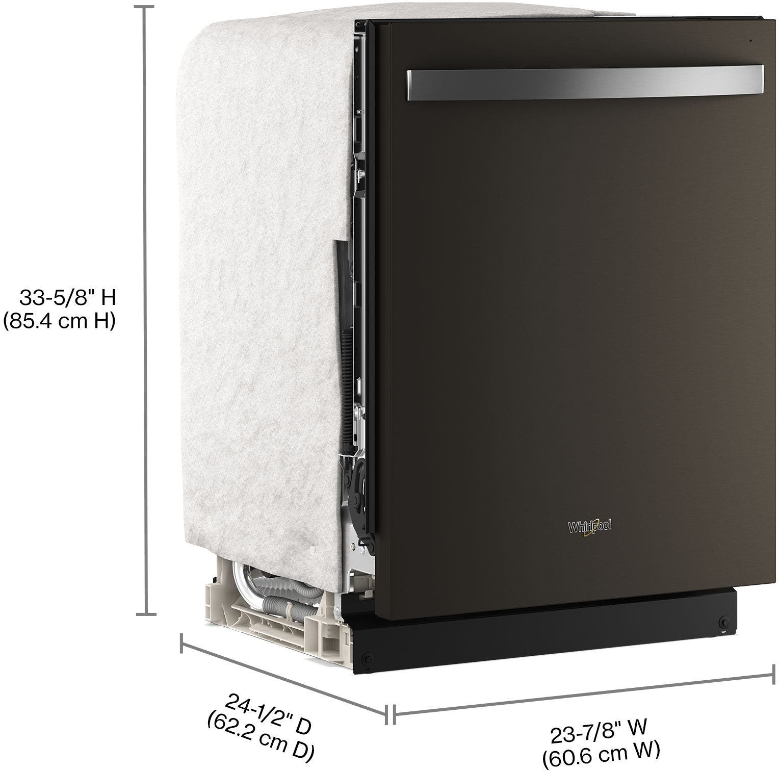 Whirlpool WDTS8024SV Fingerprint-Resistant Black Stainless Steel