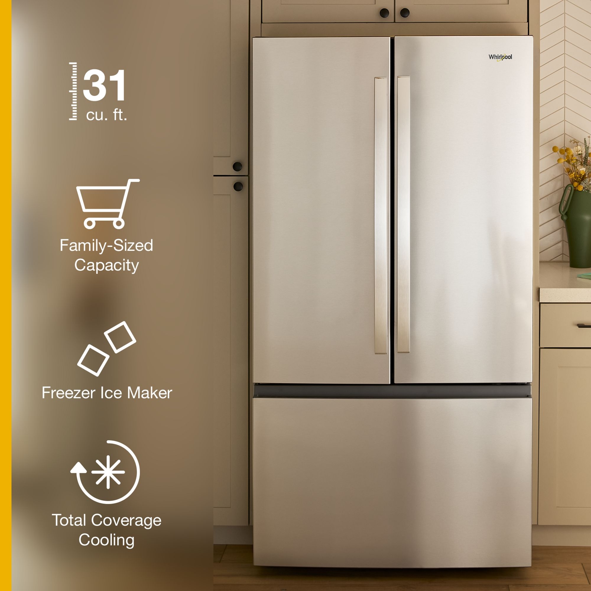 Whirlpool WRFF3136SW White