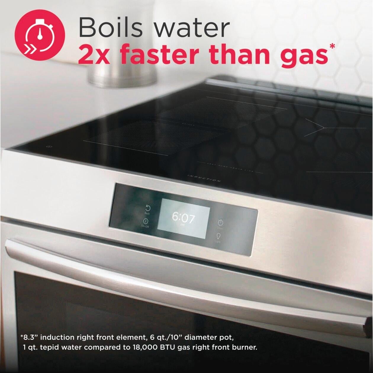 Frigidaire GCFI3070BF 30 Inch Slide-In Electric Range Smudge-Proof