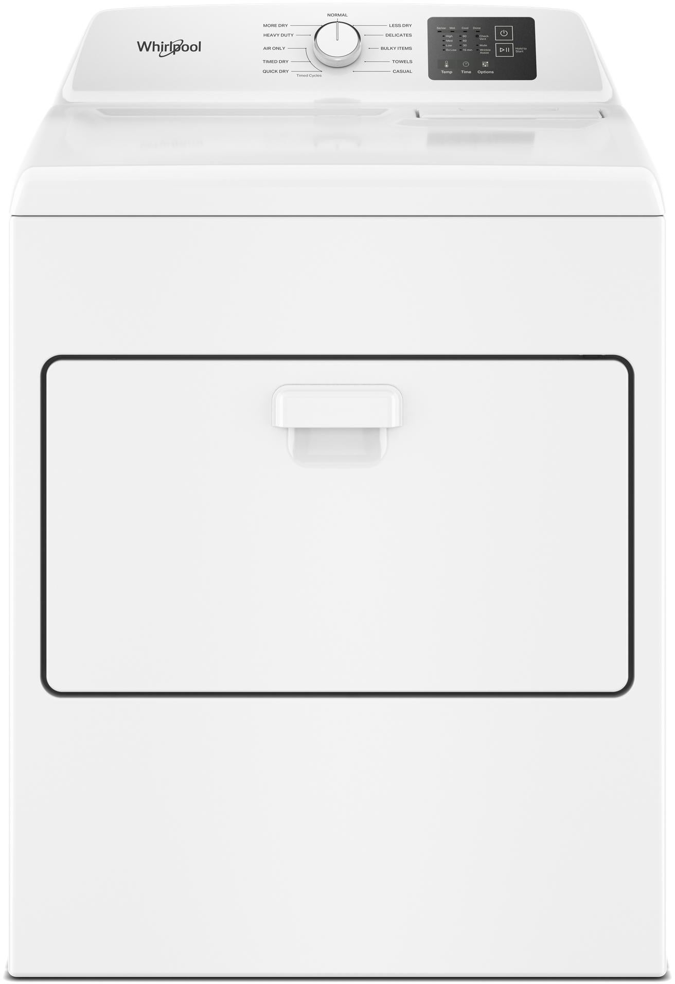 Whirlpool WED4107SW 7.0 cu. ft. Electric Dryer White | Plesser's