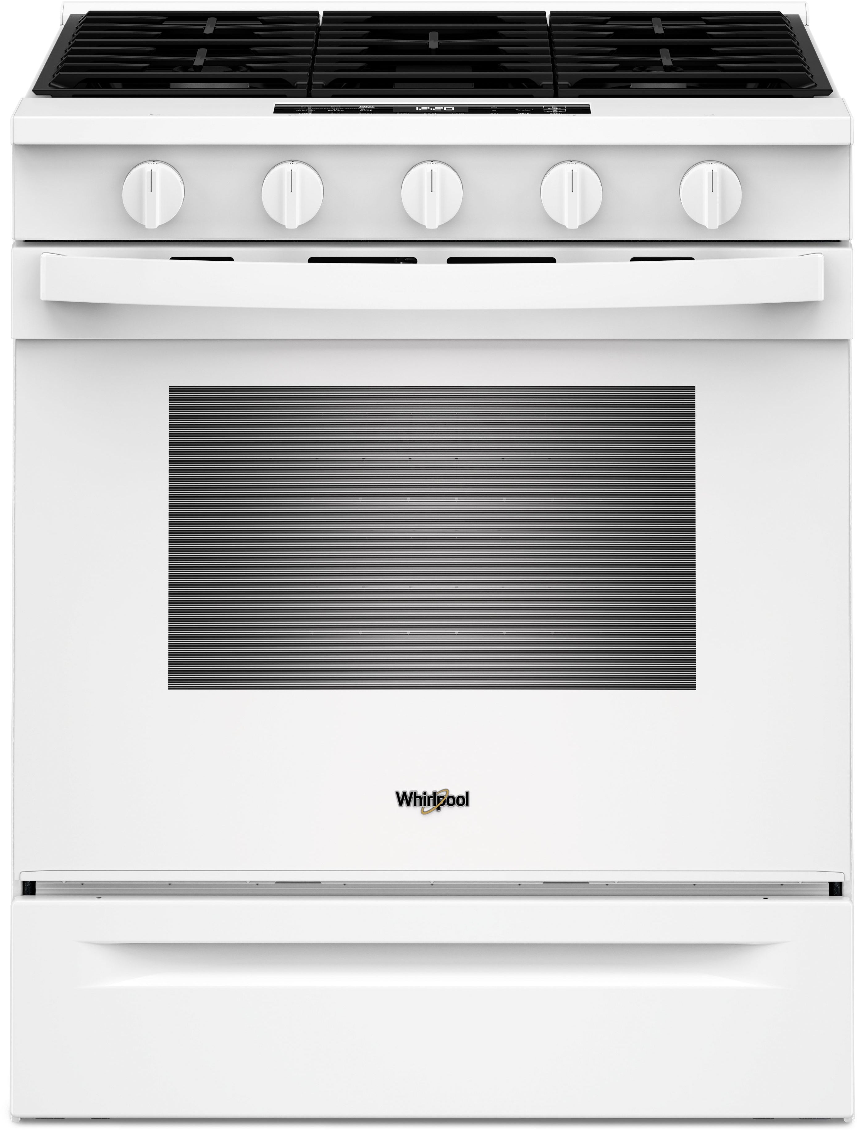 Whirlpool WSGS5030SW 30 Inch Slide-In Gas Smart Range White