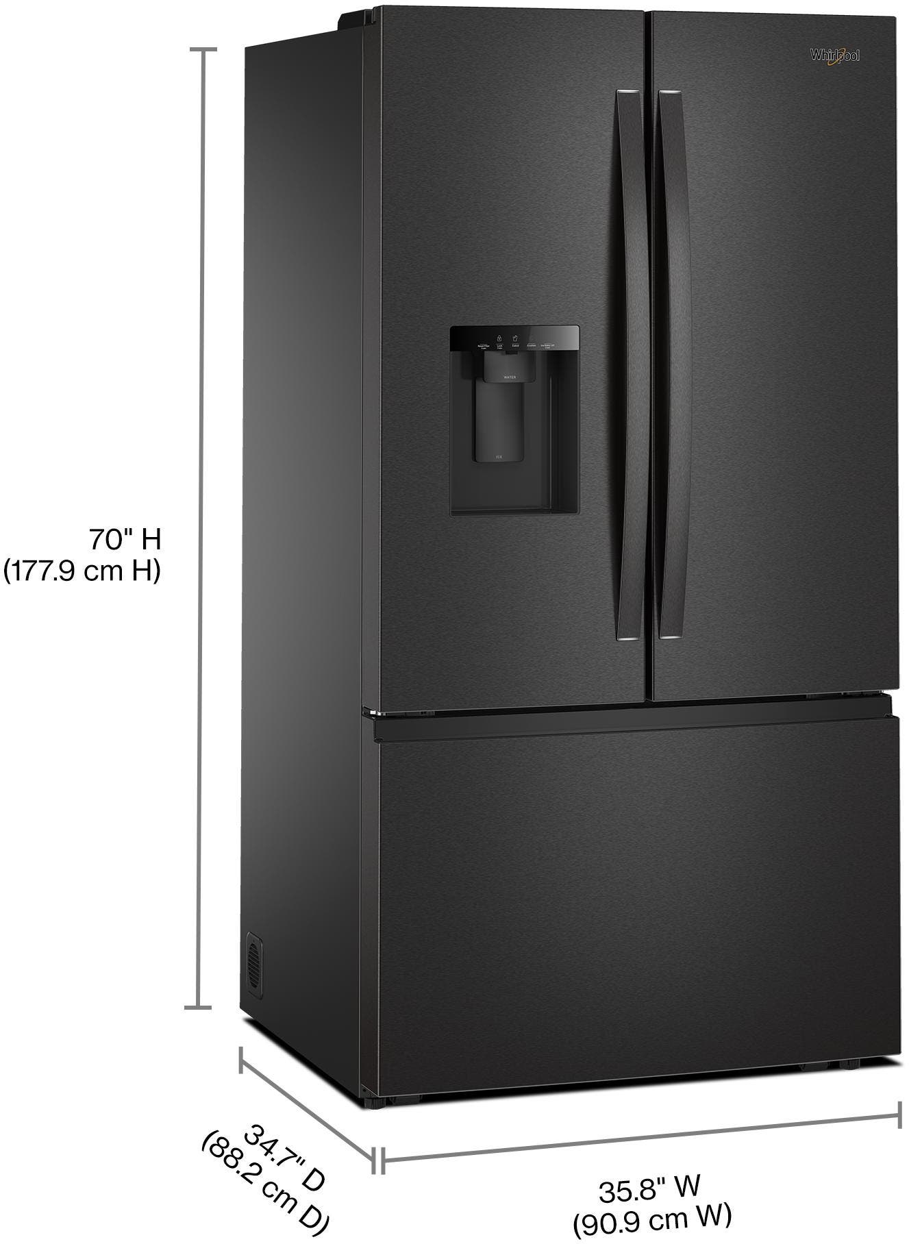 Whirlpool WRFF3736SV Fingerprint-Resistant Black Stainless Steel
