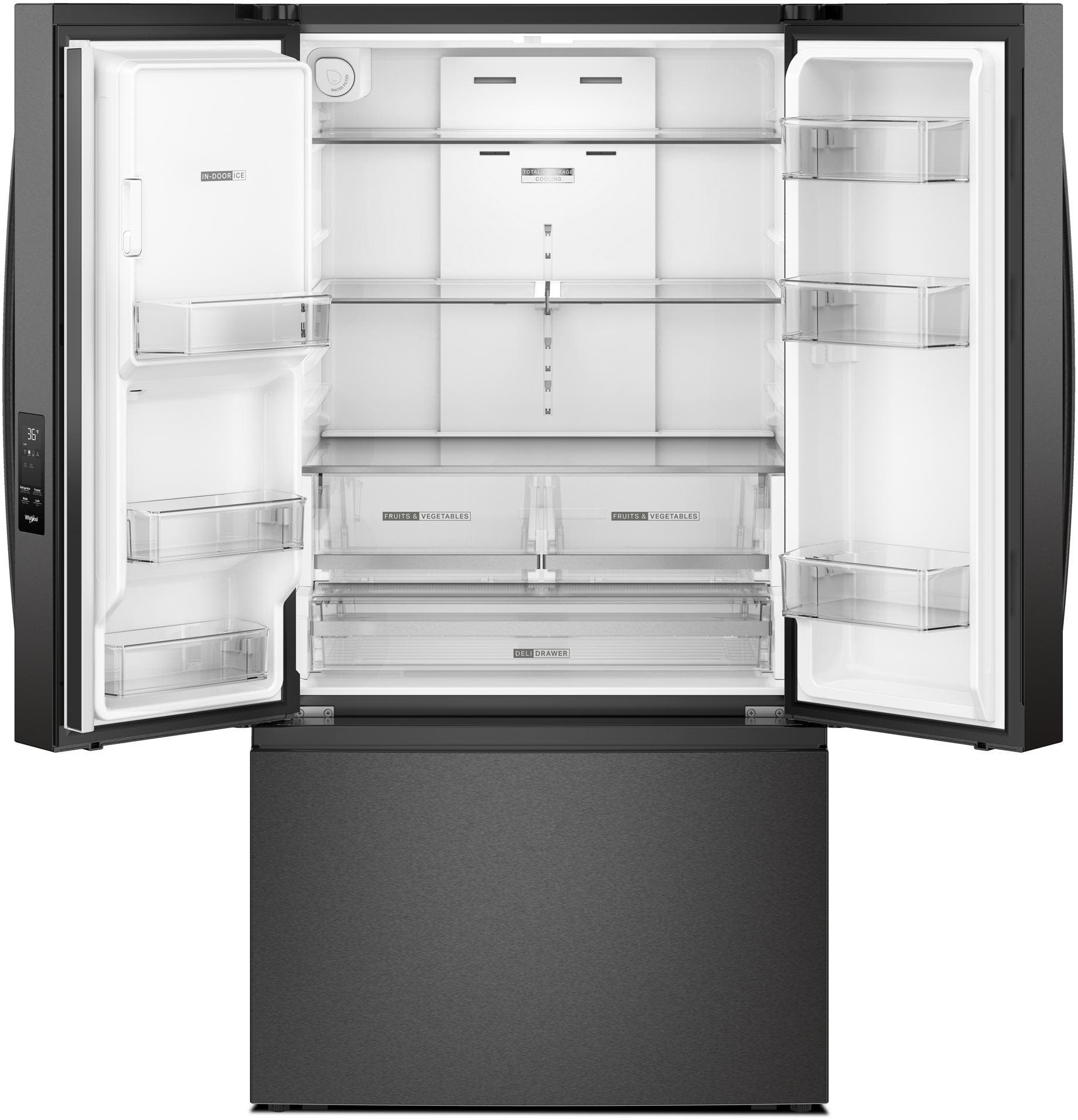 Whirlpool WRFF3536SV Fingerprint-Resistant Black Stainless Steel