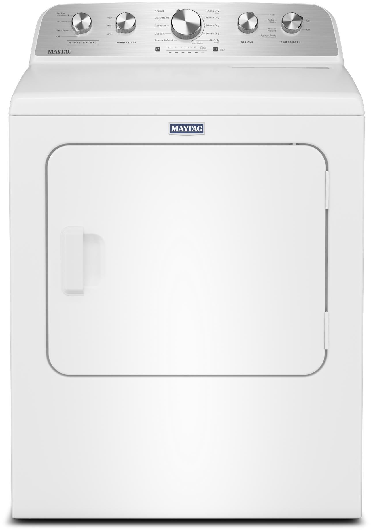 Maytag MGD5605RW 7.0 Cu. Ft. Top Load Dryer White | Plesser's