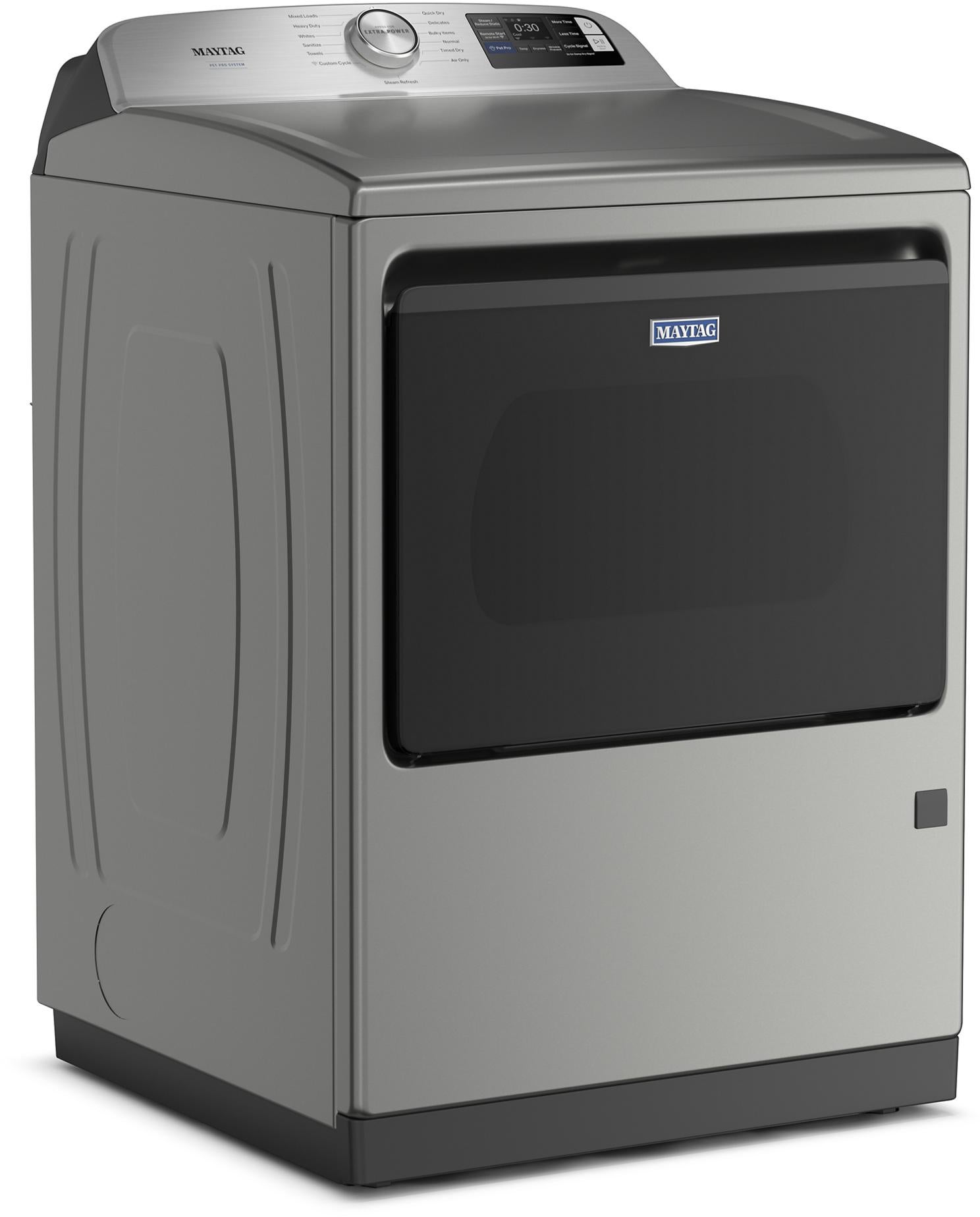 Maytag MGD7205RR 27 Inch Smart Gas Top Load Dryer Classic Silver