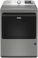 27 Inch Pet Pro Option Smart Gas Top Load Dryer with 7.4 cu ft. Total Capacity, 13 Dryer Cycles, 5 Temperature Settings, Heavy-Duty Hinges, Sanitize Cycle, and Steam-Enhanced Dryer