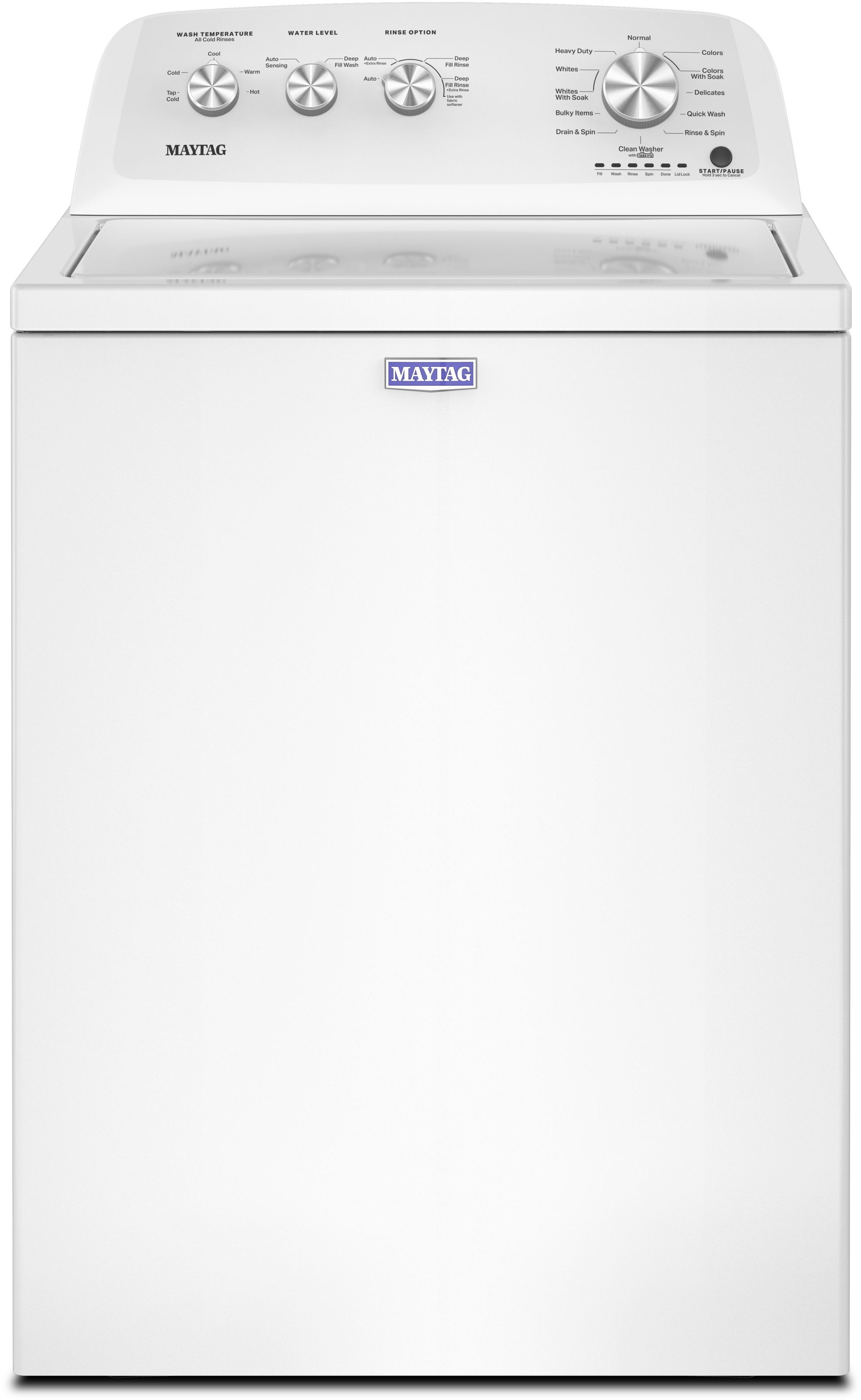 ma...w...様 ブルゾン Mオフ白 Maytag MVW4005SW Top Load Washer White | Plesser's Appliances