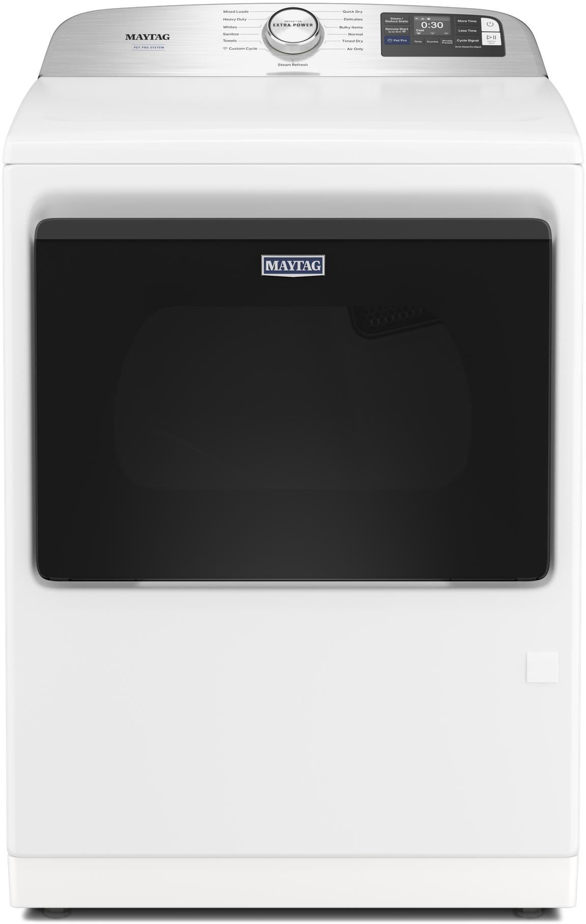 Maytag MGD7205RR 27 Inch Smart Gas Top Load Dryer Classic Silver