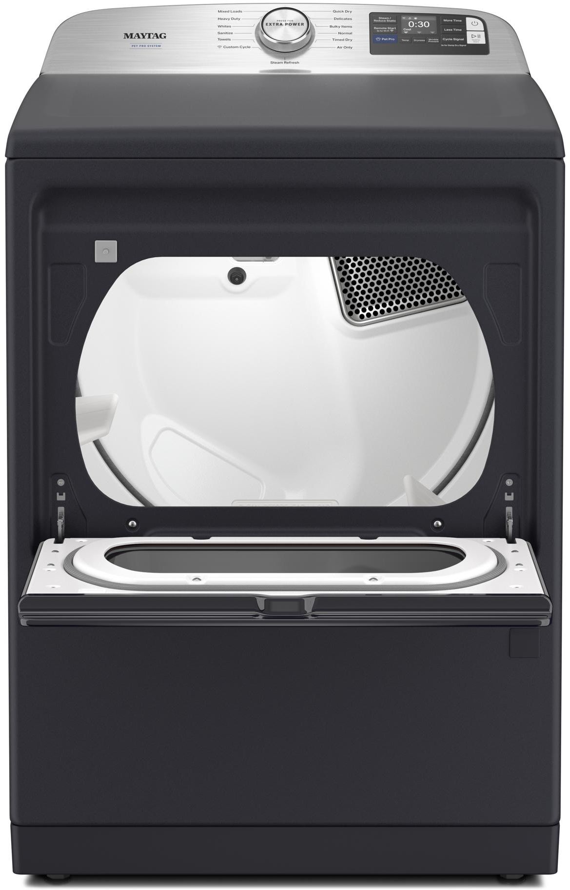 Maytag MGD7205RF 27 Inch Smart Gas Top Load Dryer Midnight Steel
