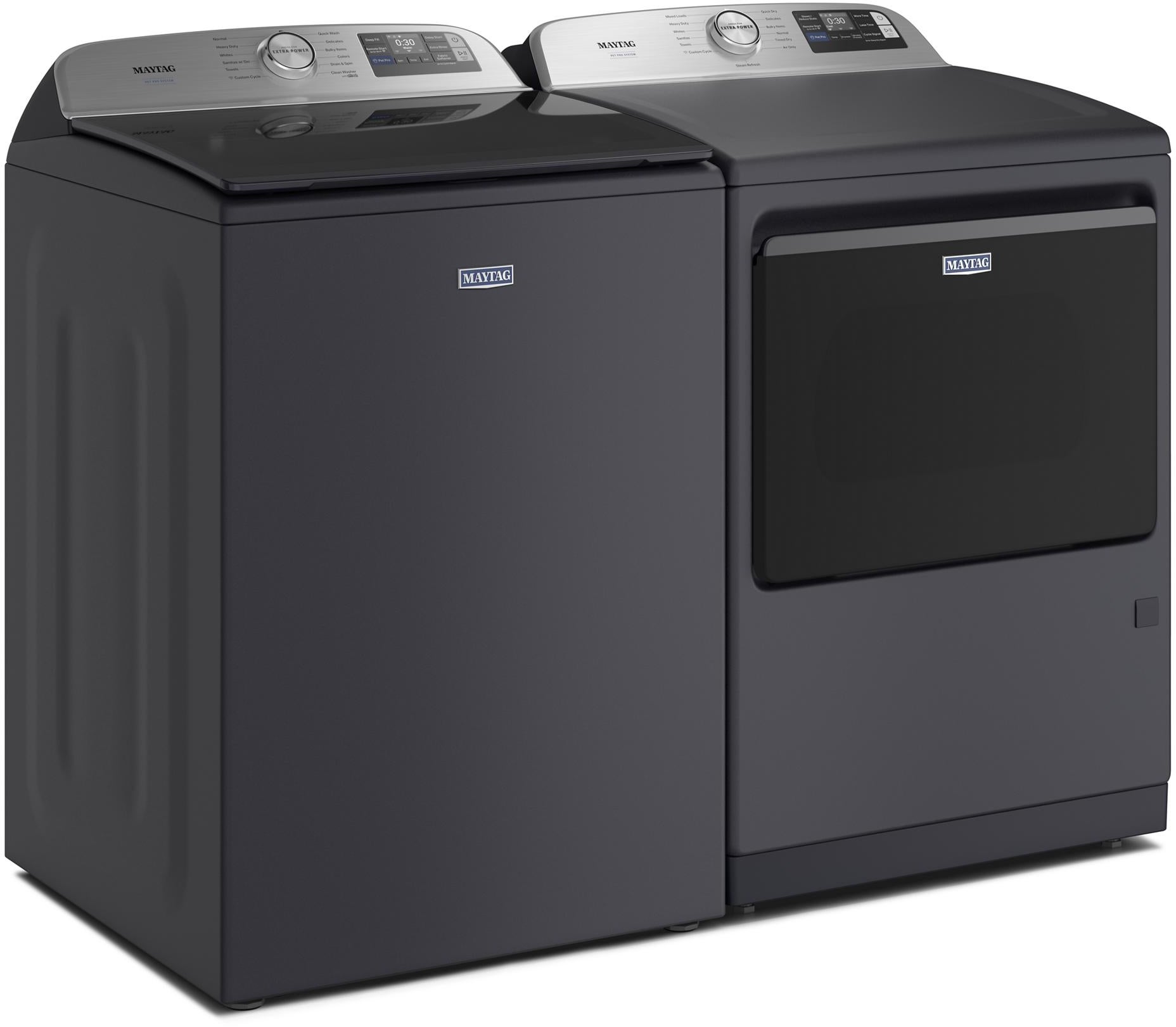 Maytag MGD7205RF 27 Inch Smart Gas Top Load Dryer Midnight Steel