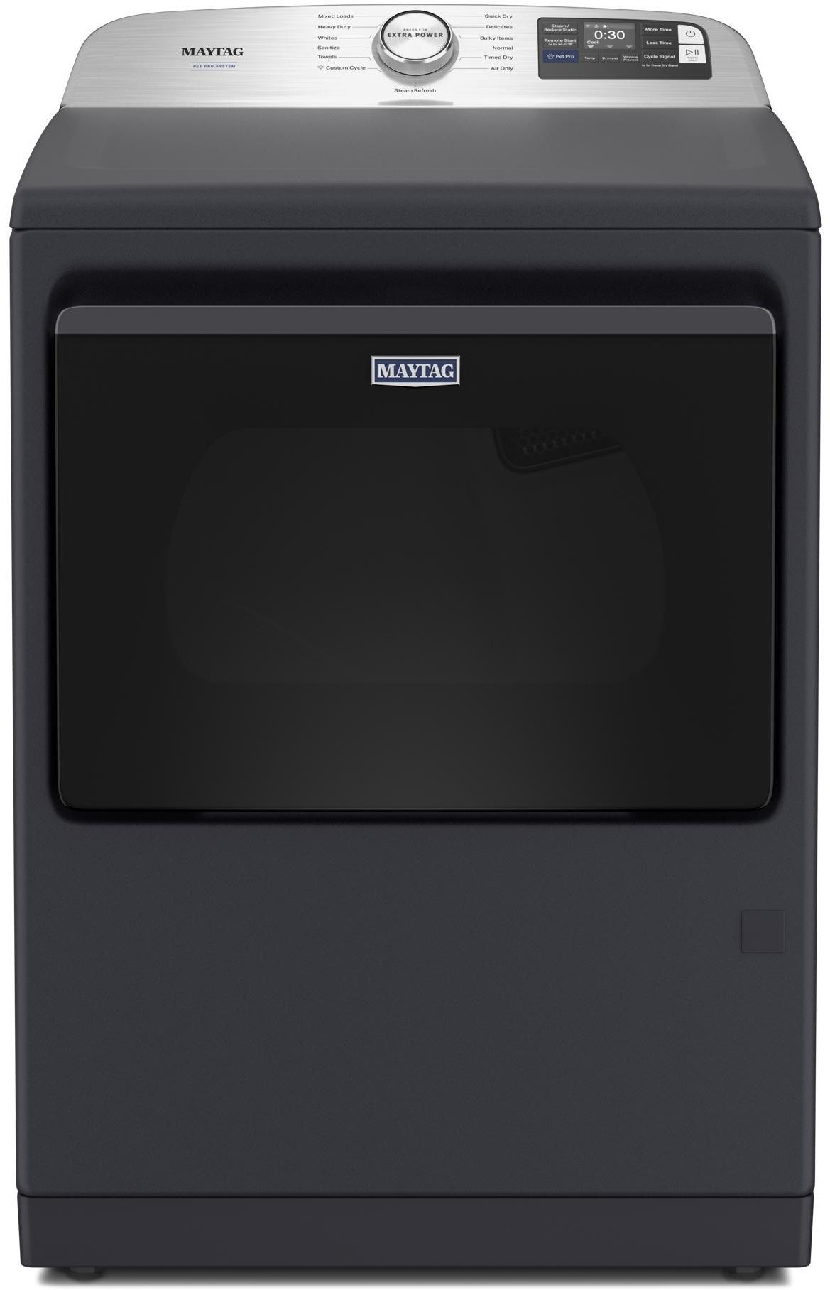 Maytag MGD7205RF 27 Inch Smart Gas Top Load Dryer Midnight Steel