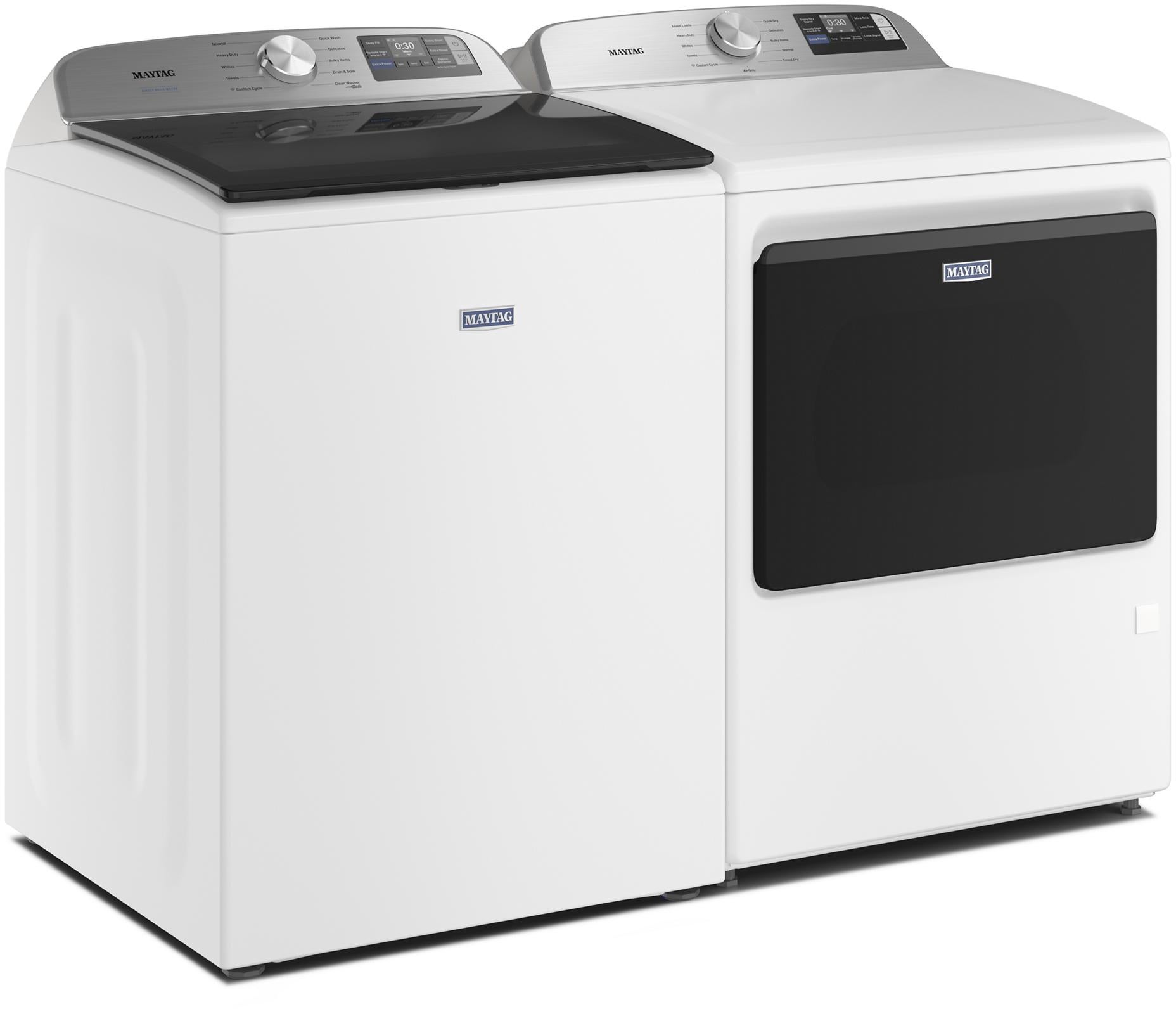 Maytag MGD6205RW 7.4 Cu. Ft. Gas Top Load Dryer White | Plesser's