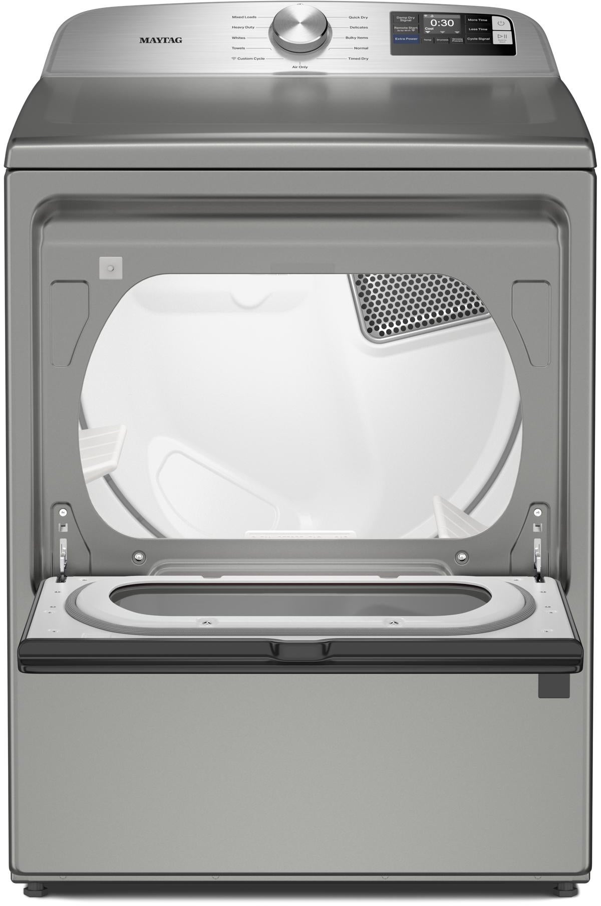 Maytag MGD6205RR 7.4 Cu. Ft. Gas Top Load Dryer Classic Silver