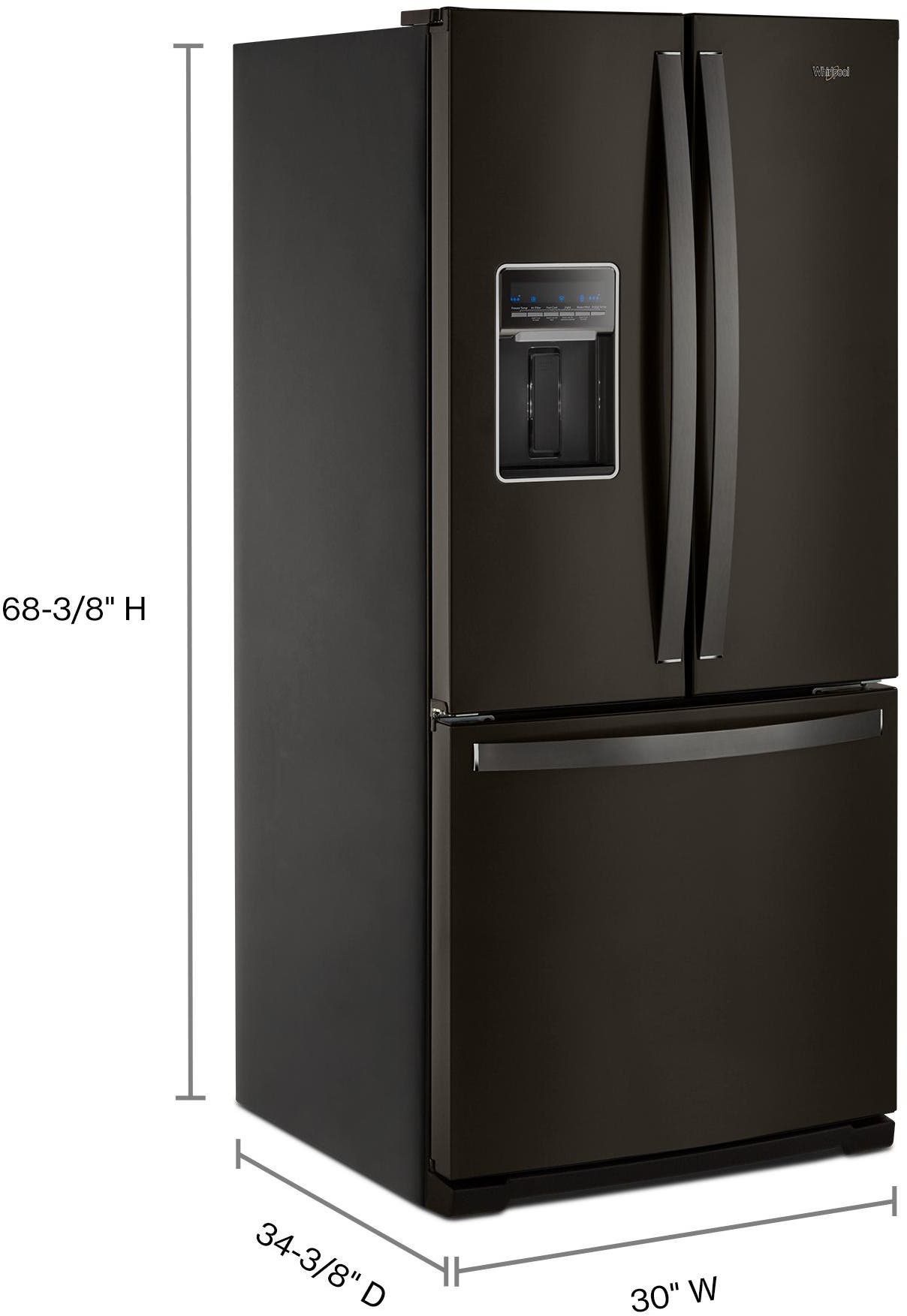 Whirlpool WRF560SEHV Black Stainless Steel
