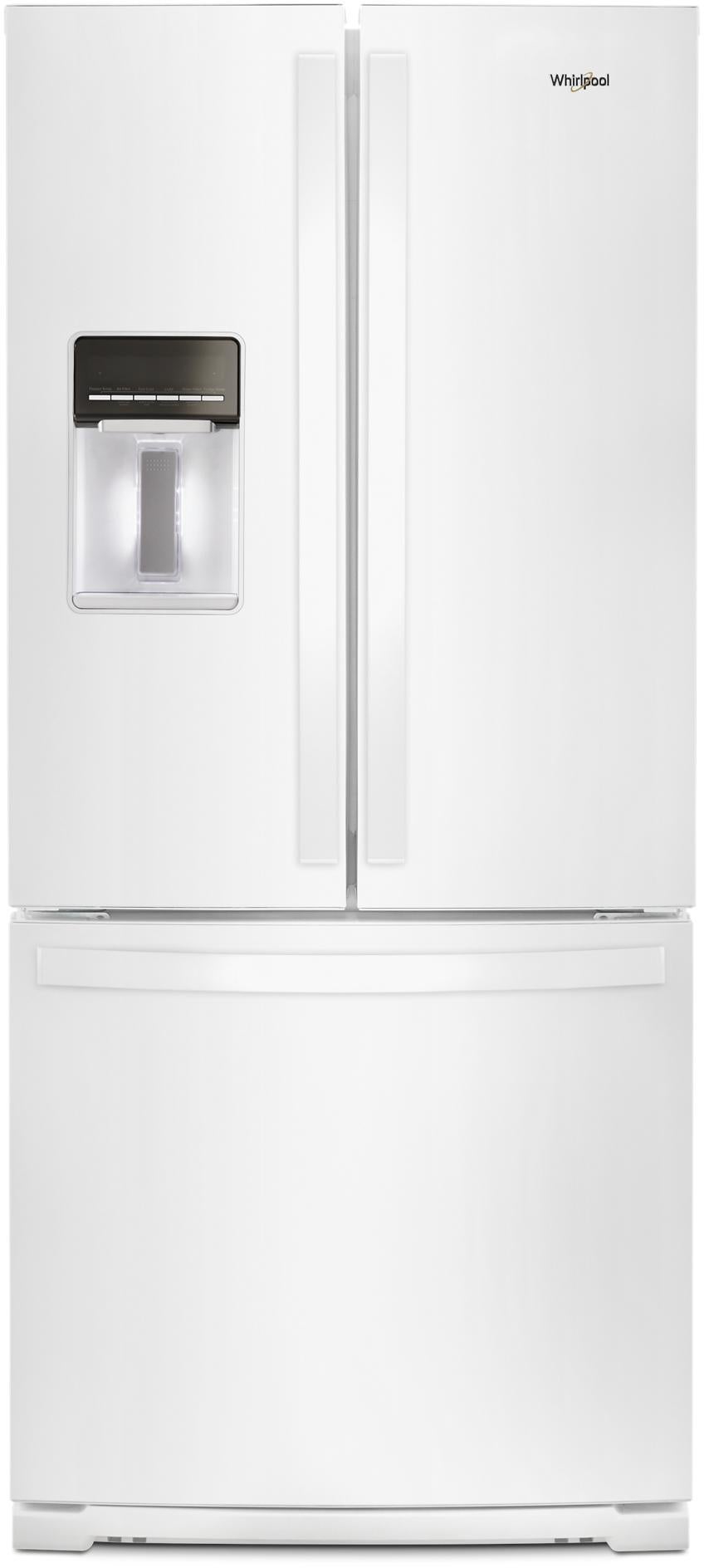 Whirlpool WRF560SEHW 30 Inch, 20 Cu. ft. Freestanding French Door