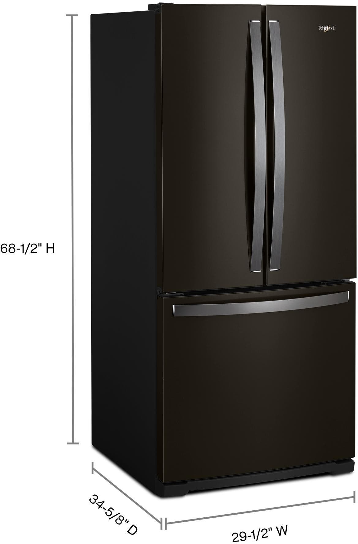 Whirlpool WRF560SMHV Fingerprint Resistant Black Stainless Steel