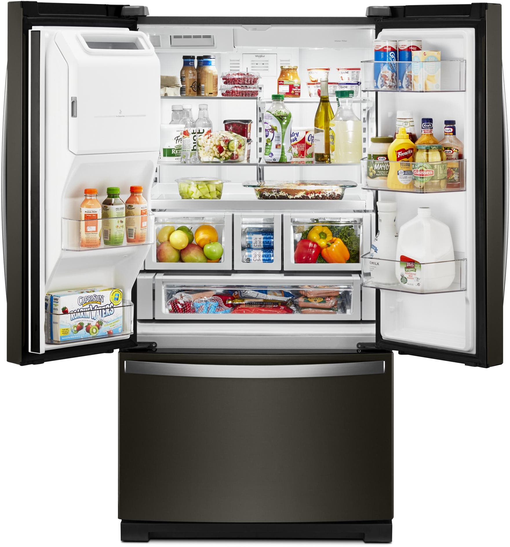 Whirlpool WRF757SDHV Black Stainless Steel