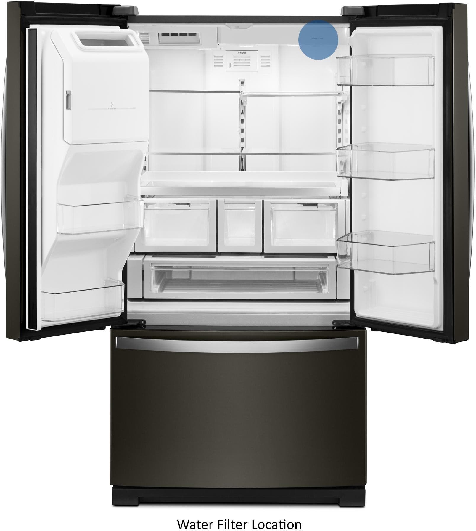Whirlpool WRF757SDHV Black Stainless Steel