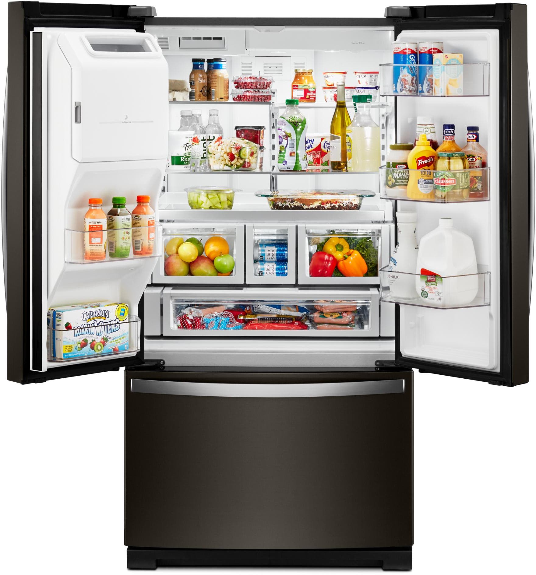 Whirlpool WRF767SDHV Fingerprint Resistant Black Stainless Steel