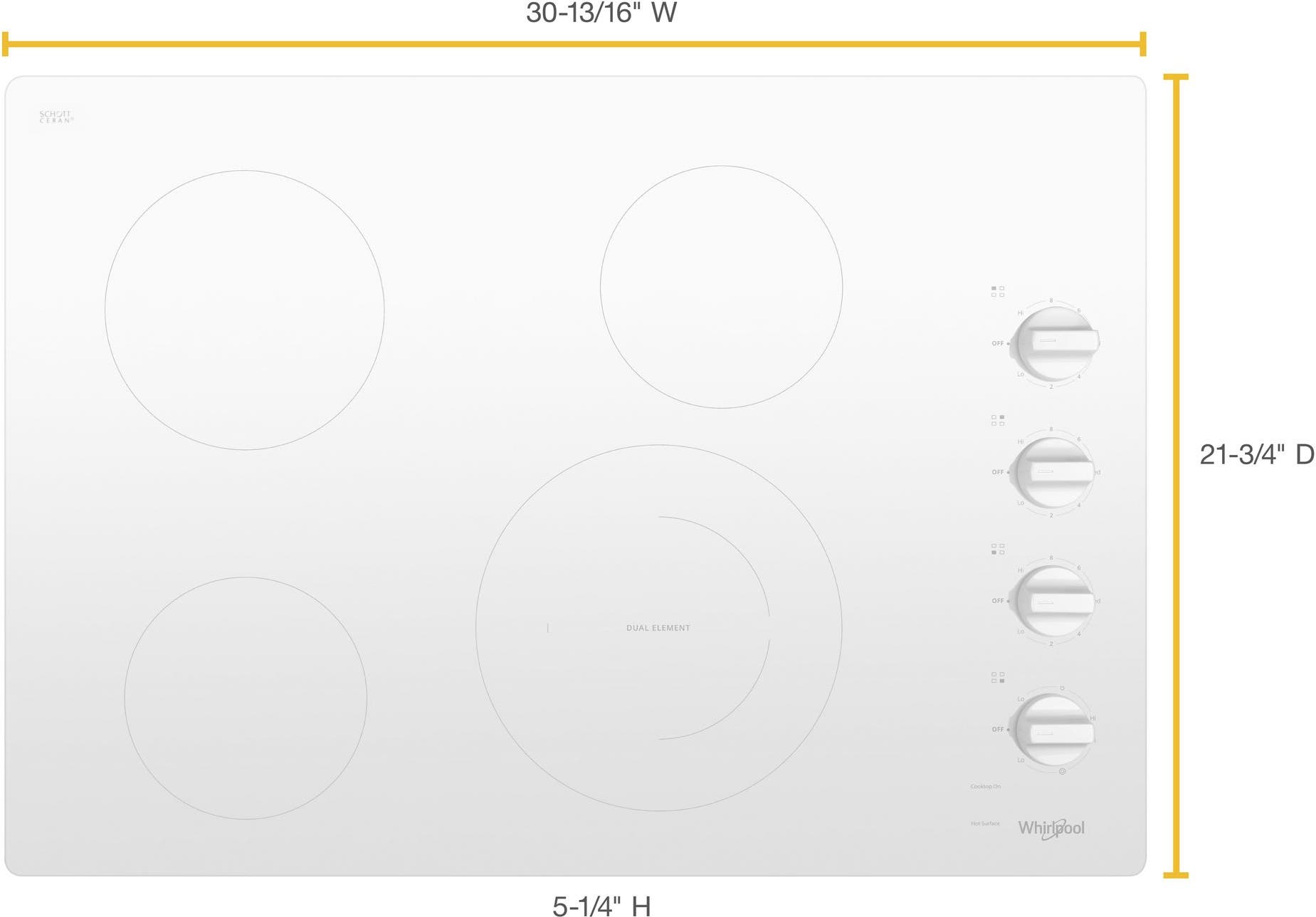 Whirlpool WCE55US0HW White