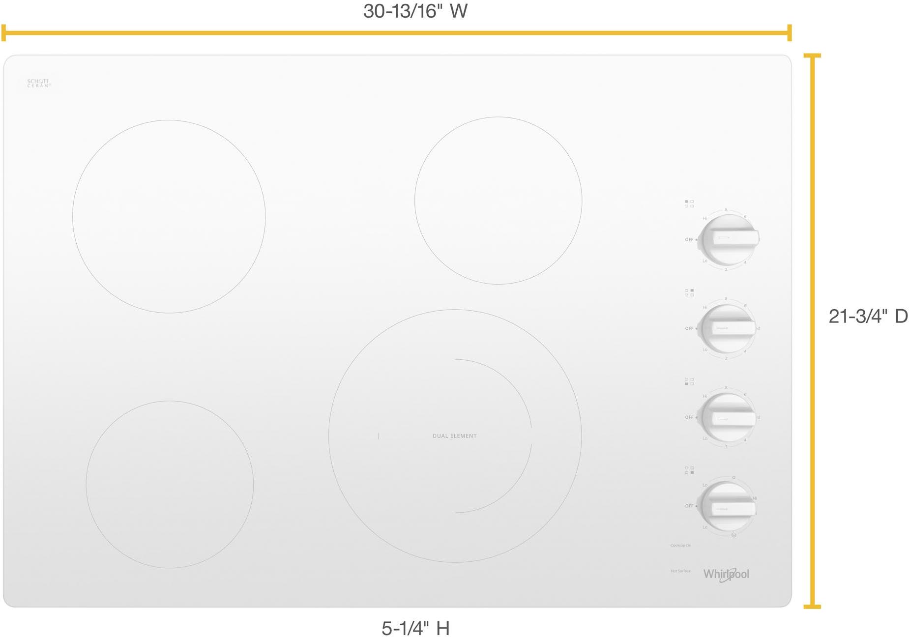 Whirlpool WCE55US0HW White