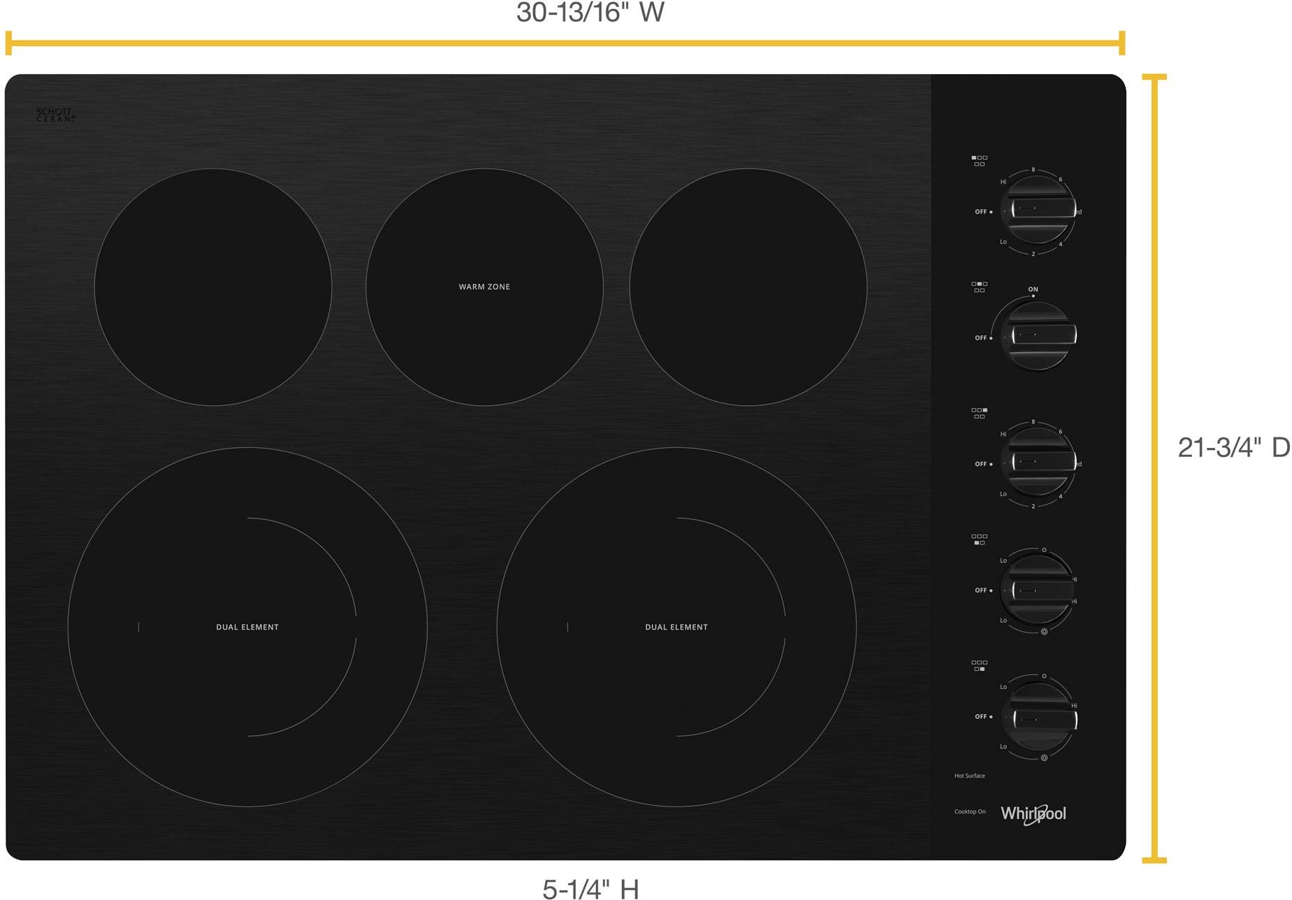 Whirlpool WCE77US0HB Black