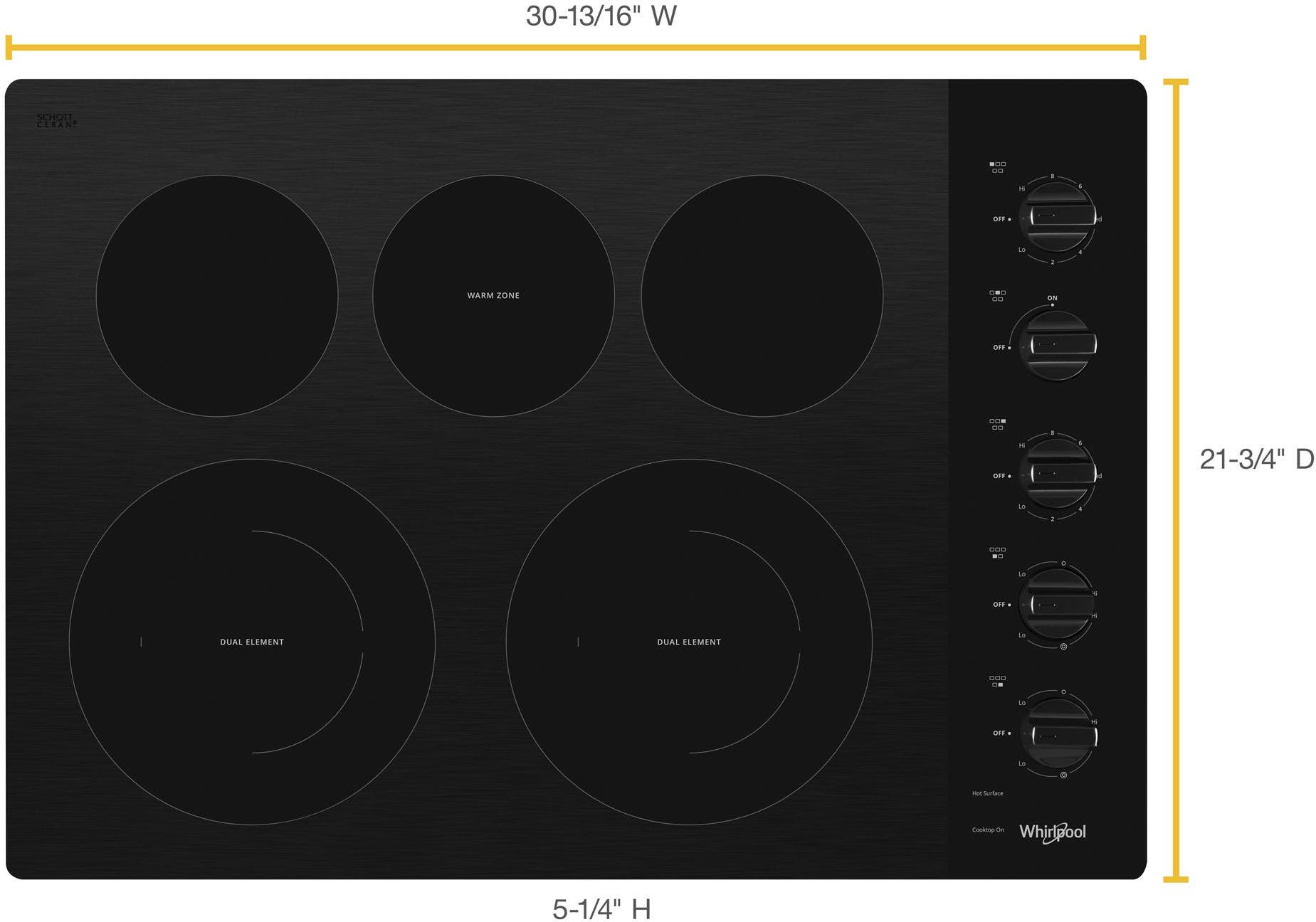 Whirlpool WCE77US0HB Black