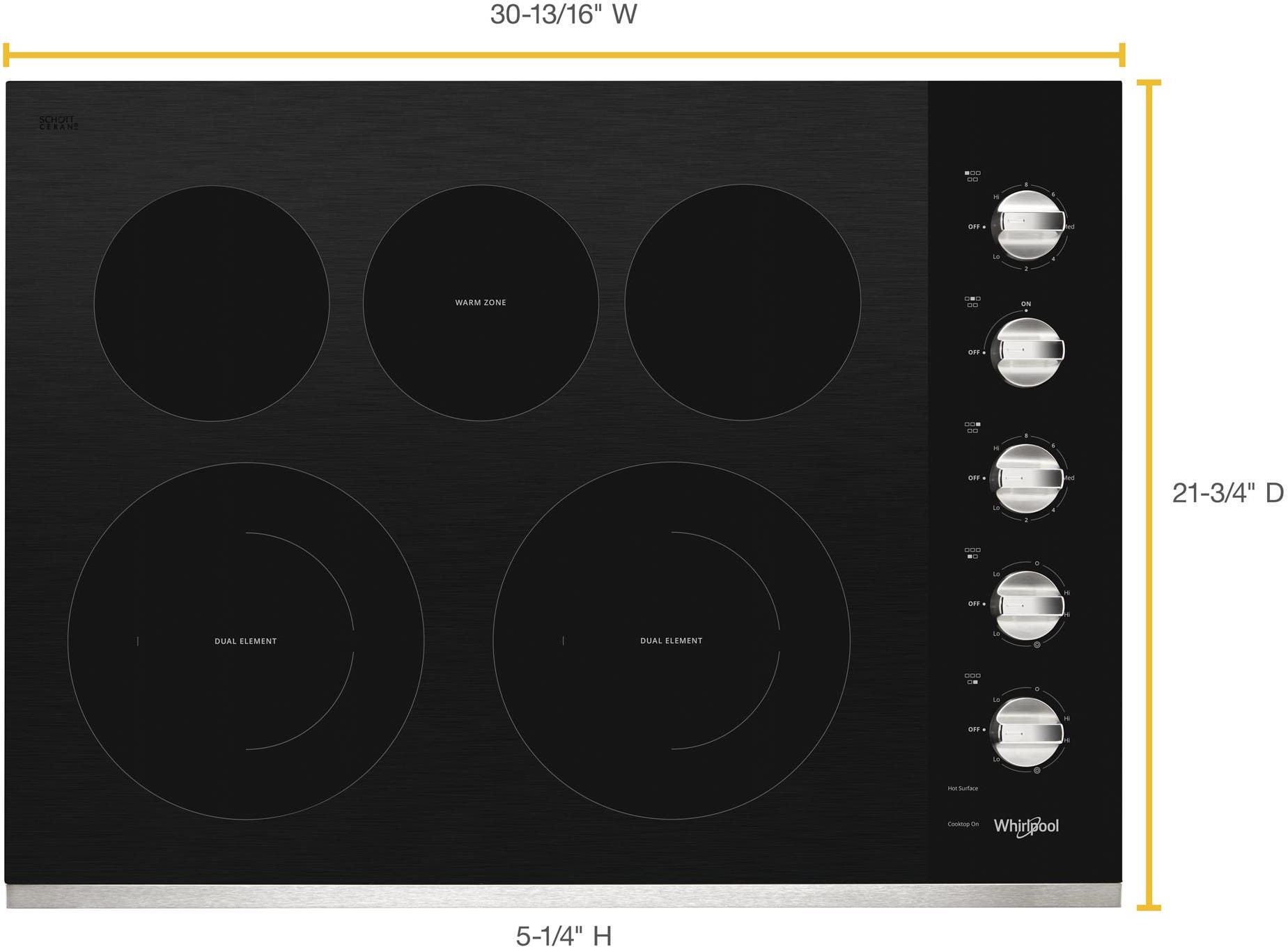 Whirlpool WCE77US0HS Stainless Steel Frame